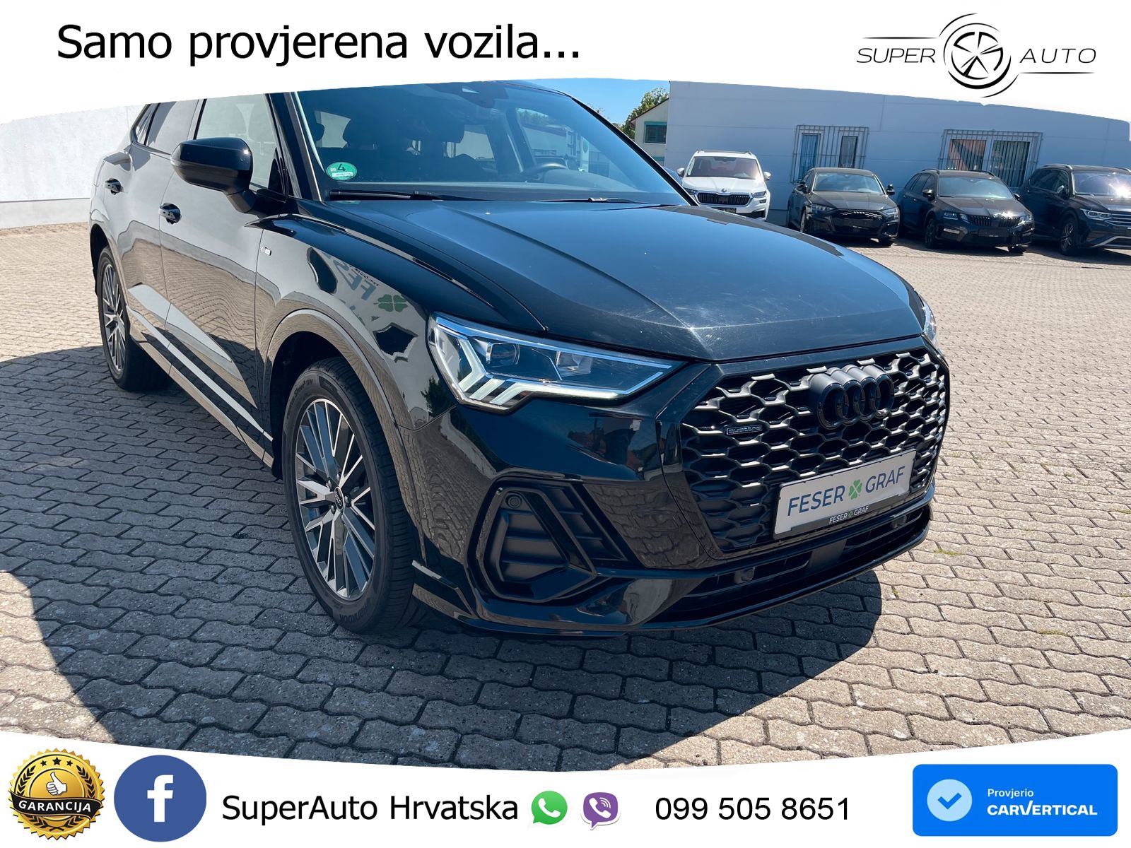 Audi Q3 II Sportback 40 TFSI (190 KS) quattro S tronic S line LED+GR SJED+ACC