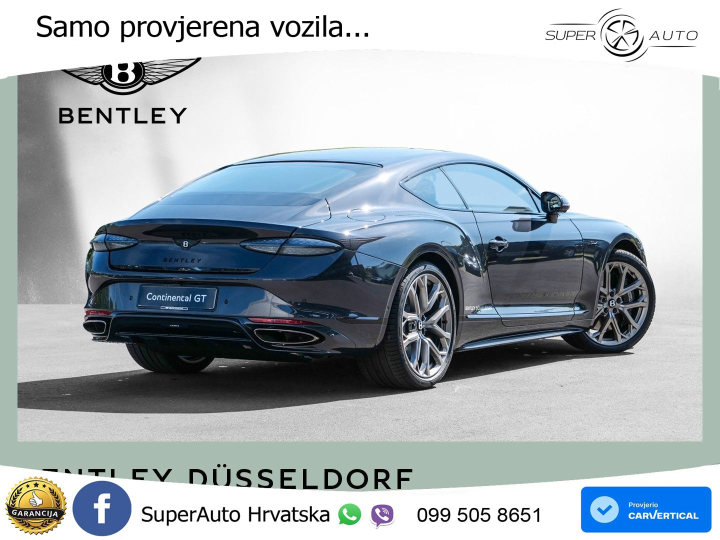 Bentley Continental GT IV 4.0 V8 TFSi (782 KS) AWD DCT LED+GR SJED+ACC