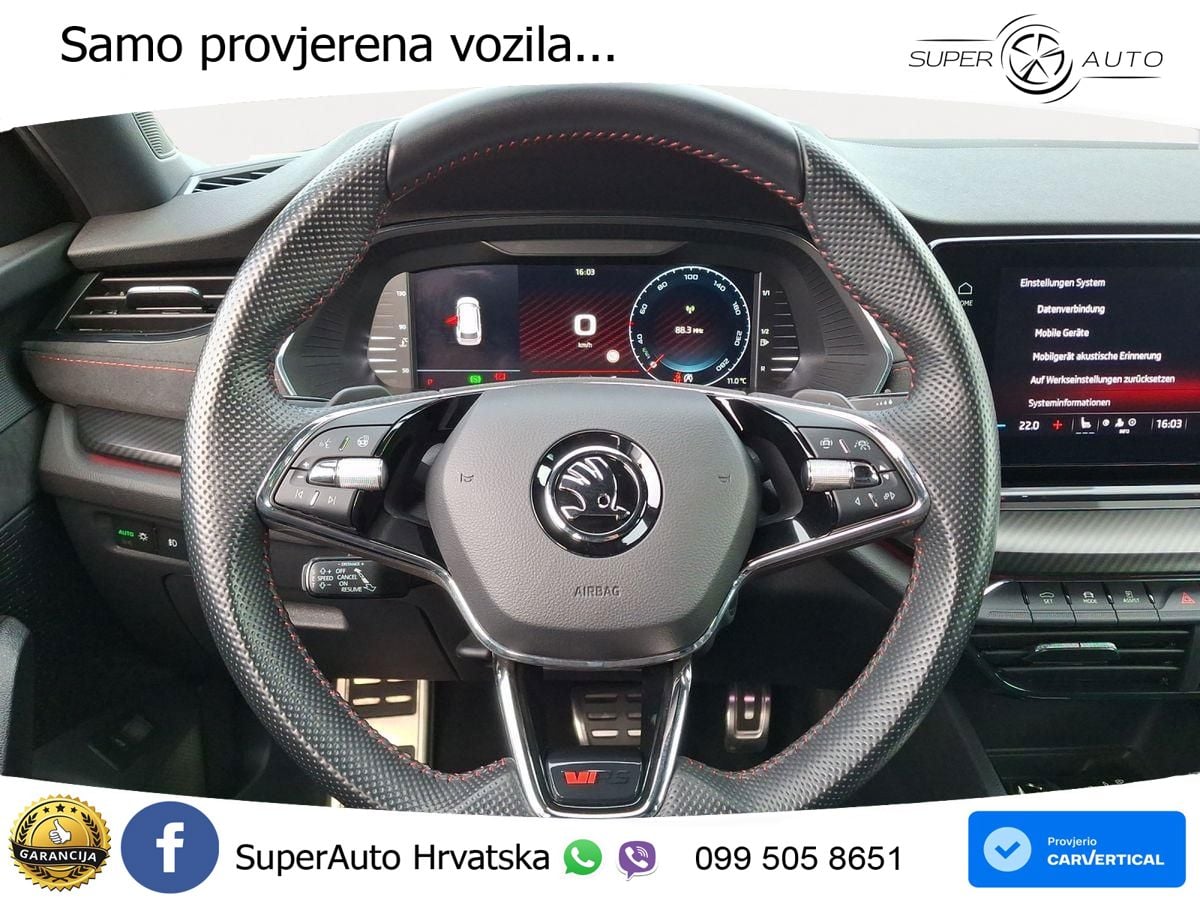 Škoda Octavia Combi RS 2.0 TDI (200 KS) DSG MATRIX+GR SJED+KAM