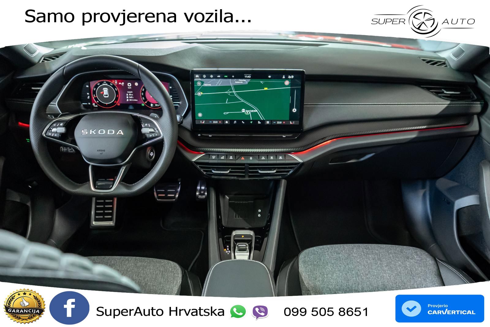 Škoda Octavia Combi 2.0 TSI (204 KS) 4x4 DSG SportLine LED+GR SJED+ACC
