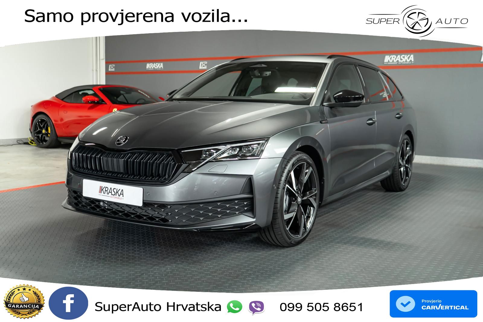 Škoda Octavia Combi 2.0 TSI (204 KS) 4x4 DSG SportLine LED+GR SJED+ACC