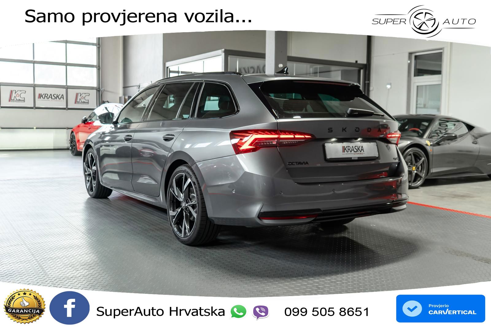 Škoda Octavia Combi 2.0 TSI (204 KS) 4x4 DSG SportLine LED+GR SJED+ACC