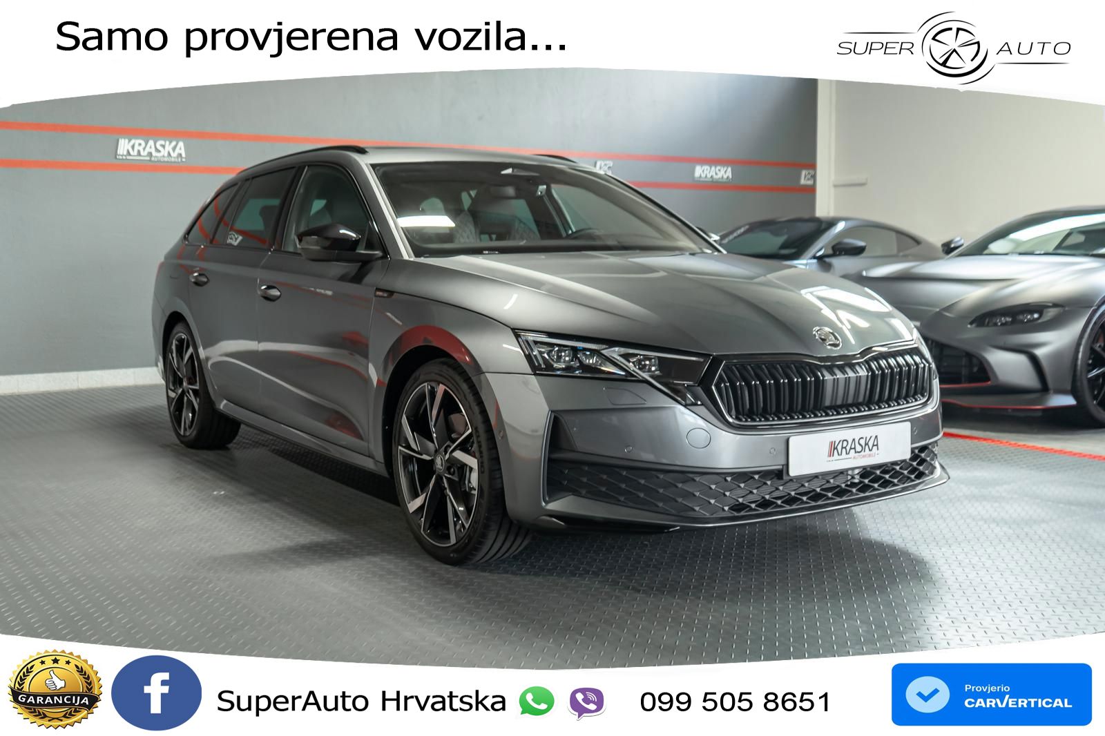 Škoda Octavia Combi 2.0 TSI (204 KS) 4x4 DSG SportLine LED+GR SJED+ACC