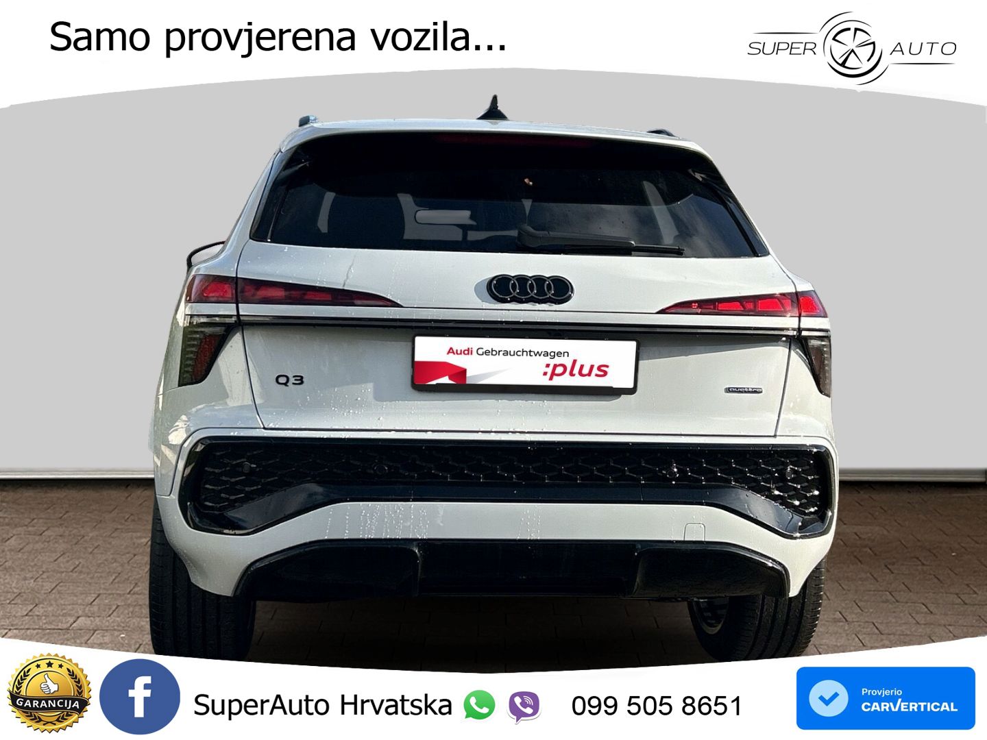 Audi Q3 2.0 TFSI (265 KS) quattro S tronic S line MATRIX+GR SJED+KAM