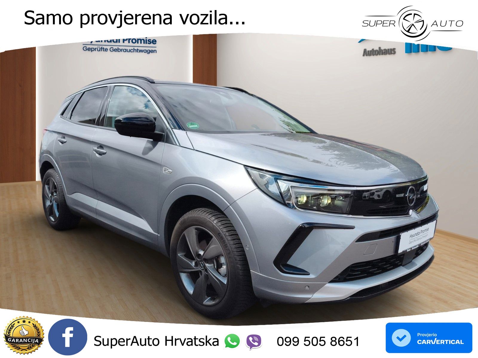 Opel Grandland 1.2i Turbo (130 KS) Automatic Elegance LED+GR SJED+ACC