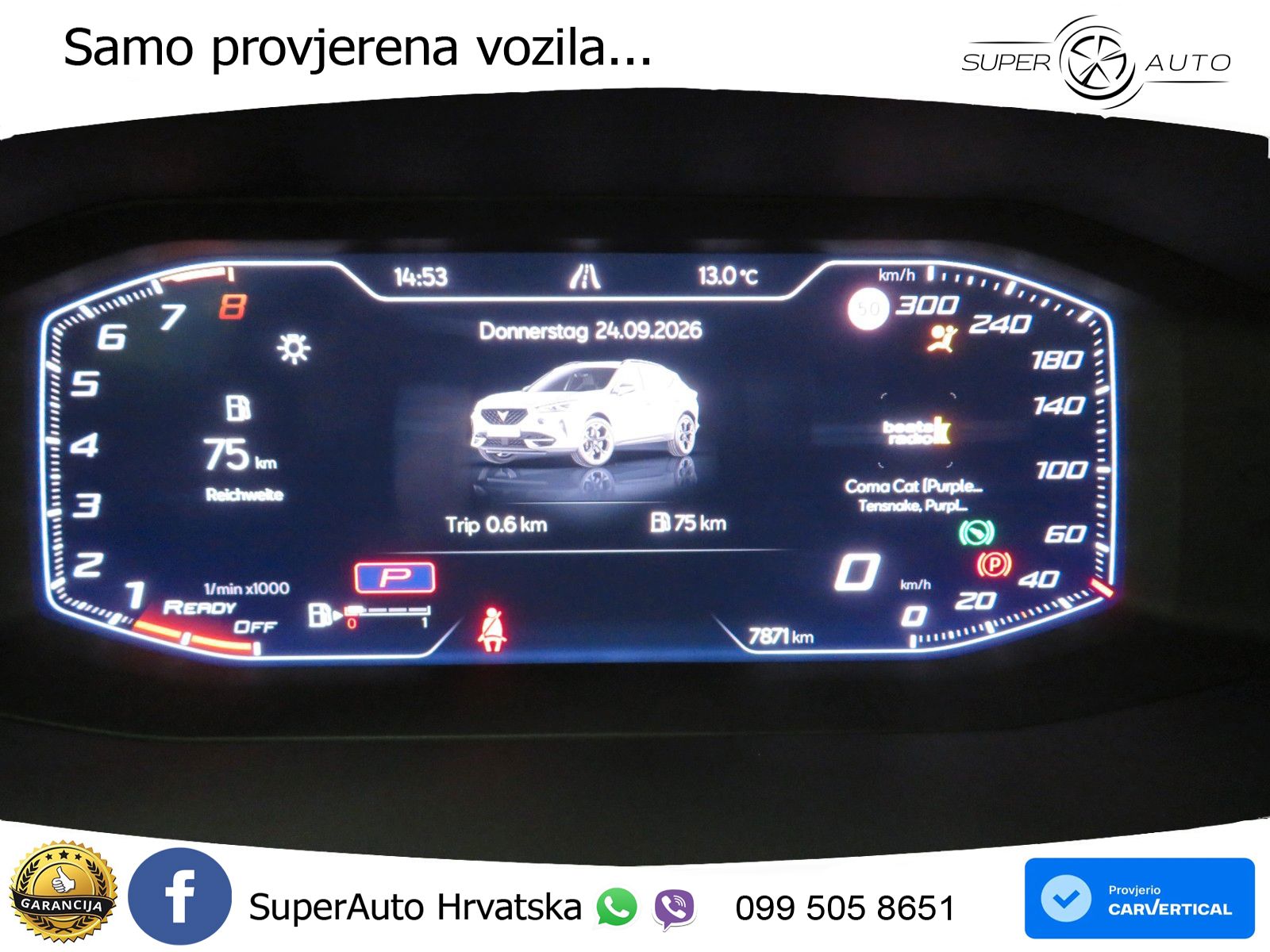 Cupra Formentor VZ5 2.5 TSI (390 KS) 4Drive DSG LED+GR SJED+ACC