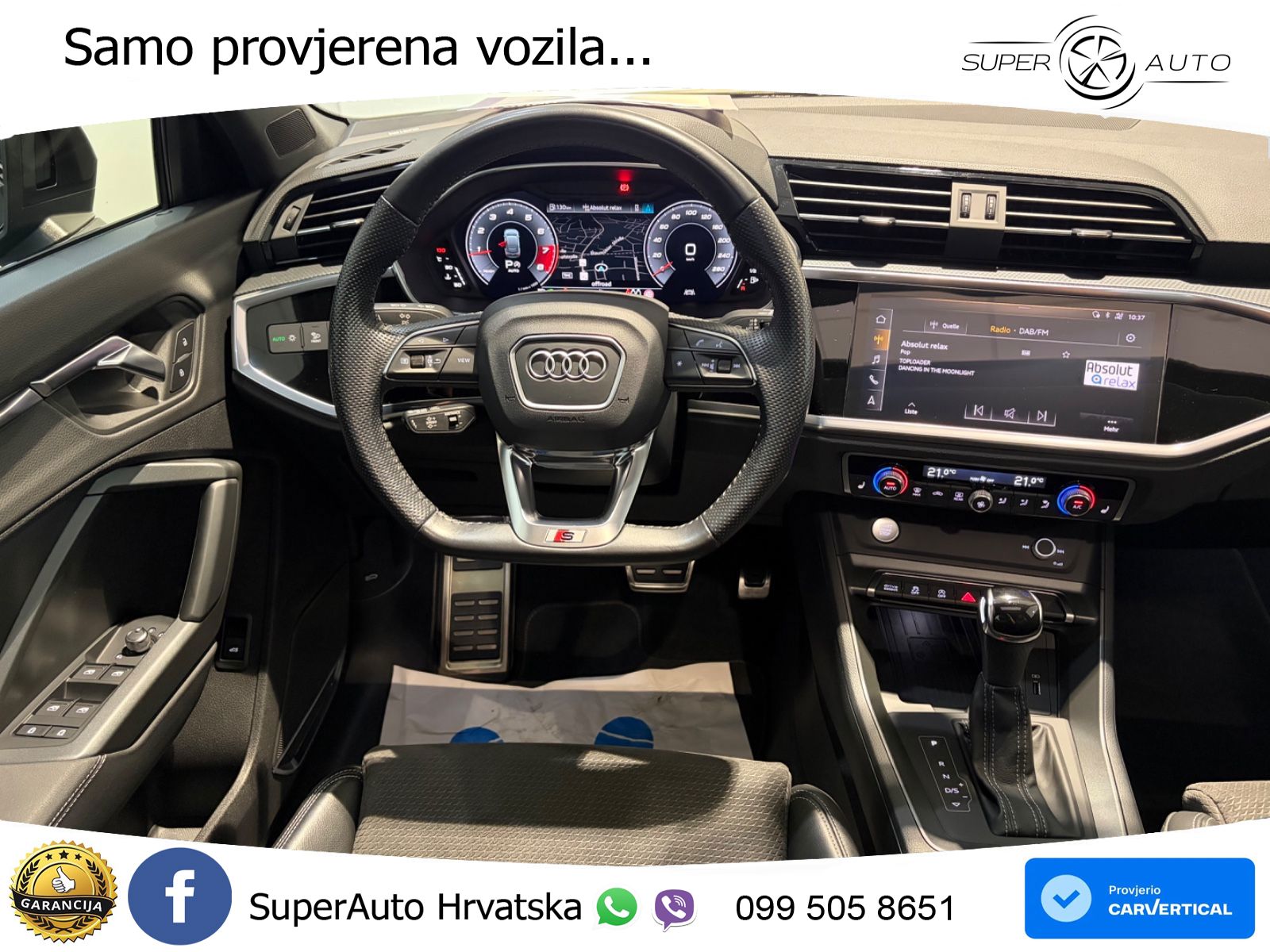 Audi Q3 II Sportback 45 TFSI (230 KS) quattro S tronic S line LED+GR SJED+ACC