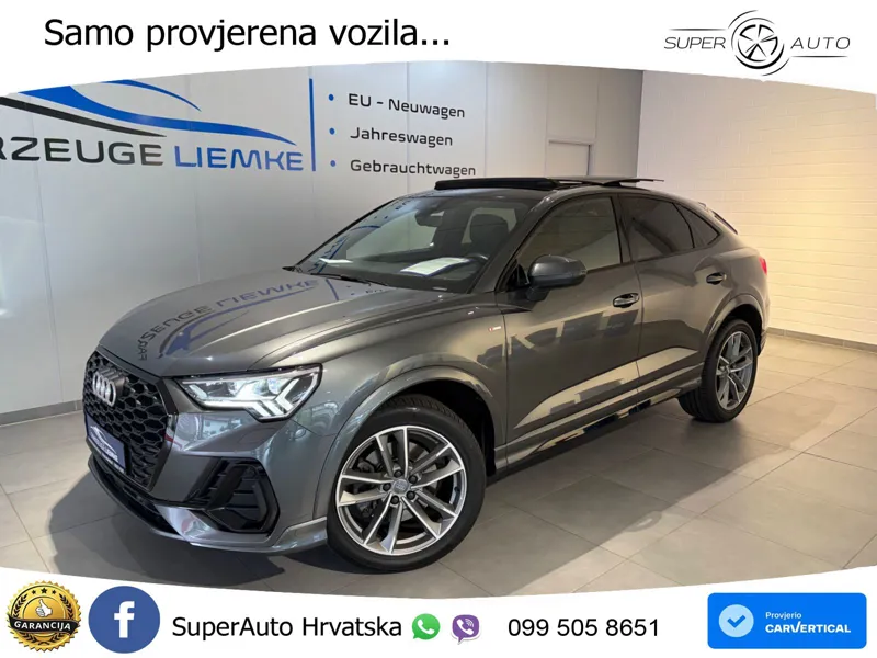 Audi Q3 II Sportback 45 TFSI (230 KS) quattro S tronic S line LED+GR SJED+ACC