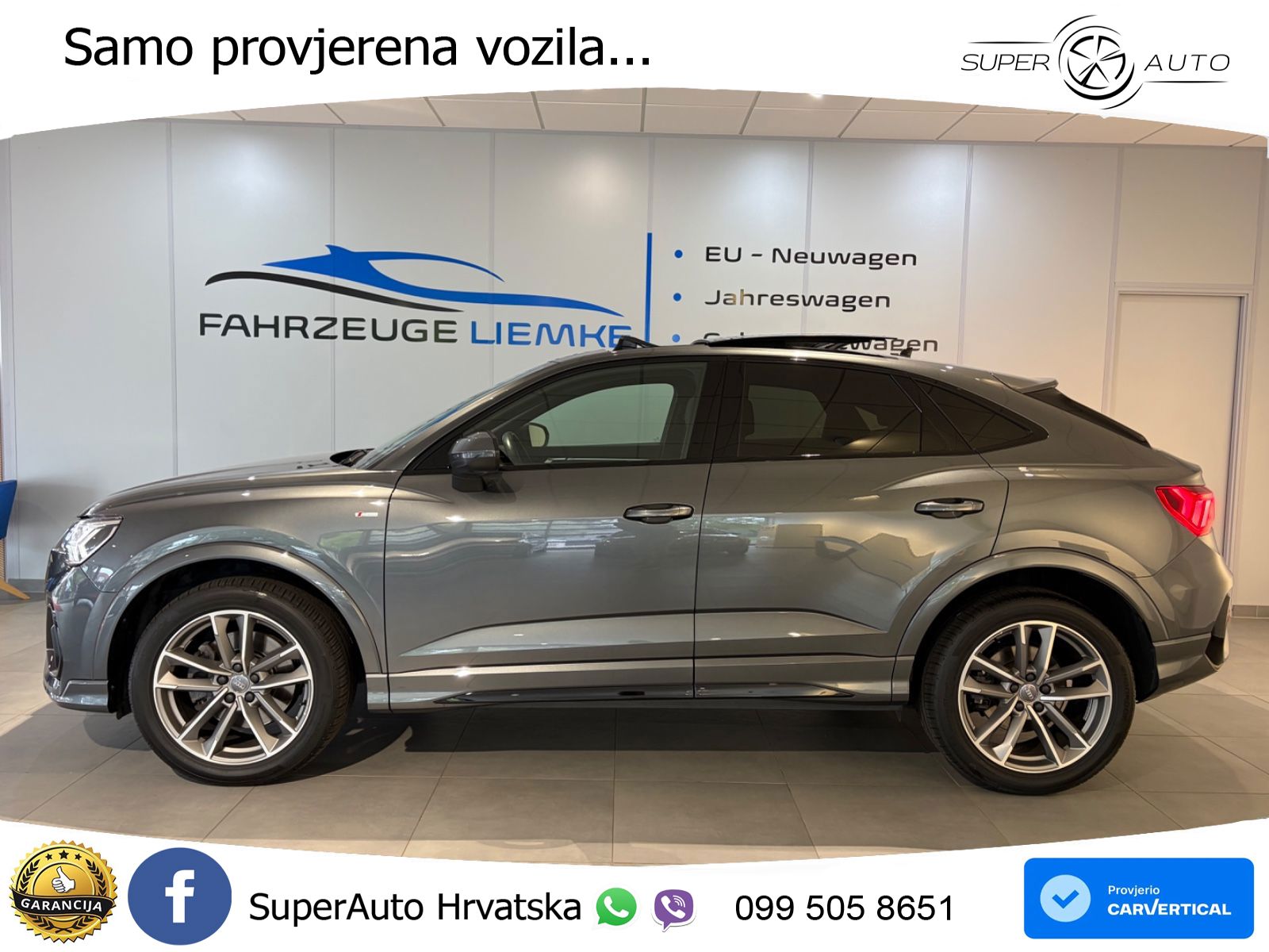 Audi Q3 II Sportback 45 TFSI (230 KS) quattro S tronic S line LED+GR SJED+ACC