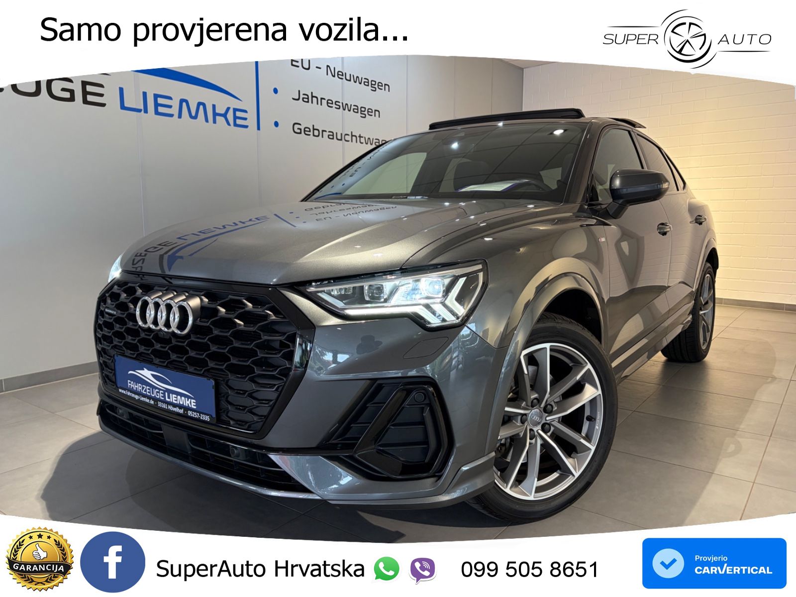 Audi Q3 II Sportback 45 TFSI (230 KS) quattro S tronic S line LED+GR SJED+ACC