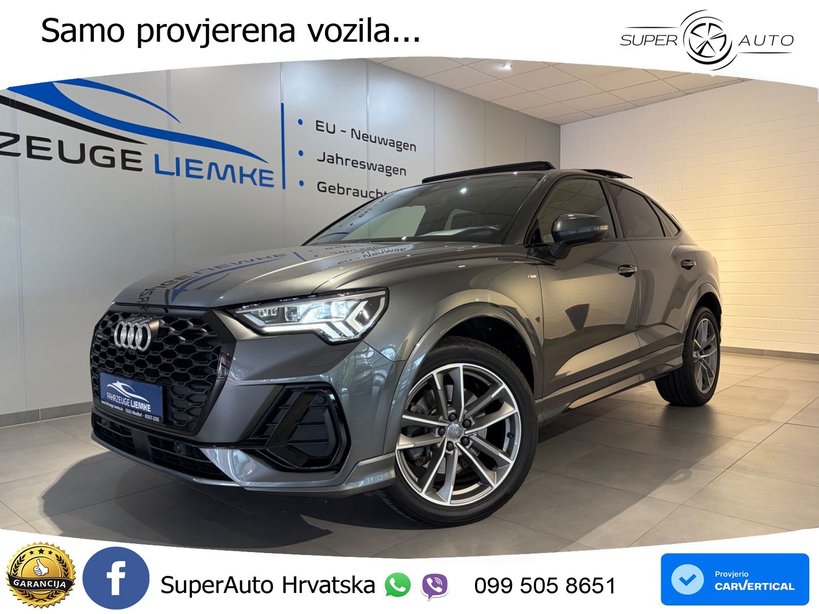 Audi Q3 II Sportback 45 TFSI (230 KS) quattro S tronic S line LED+GR SJED+ACC
