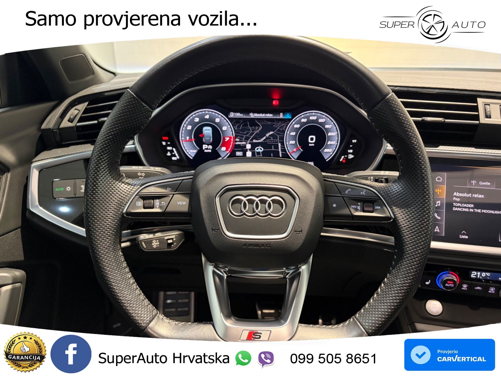 Audi Q3 II Sportback 45 TFSI (230 KS) quattro S tronic S line LED+GR SJED+ACC