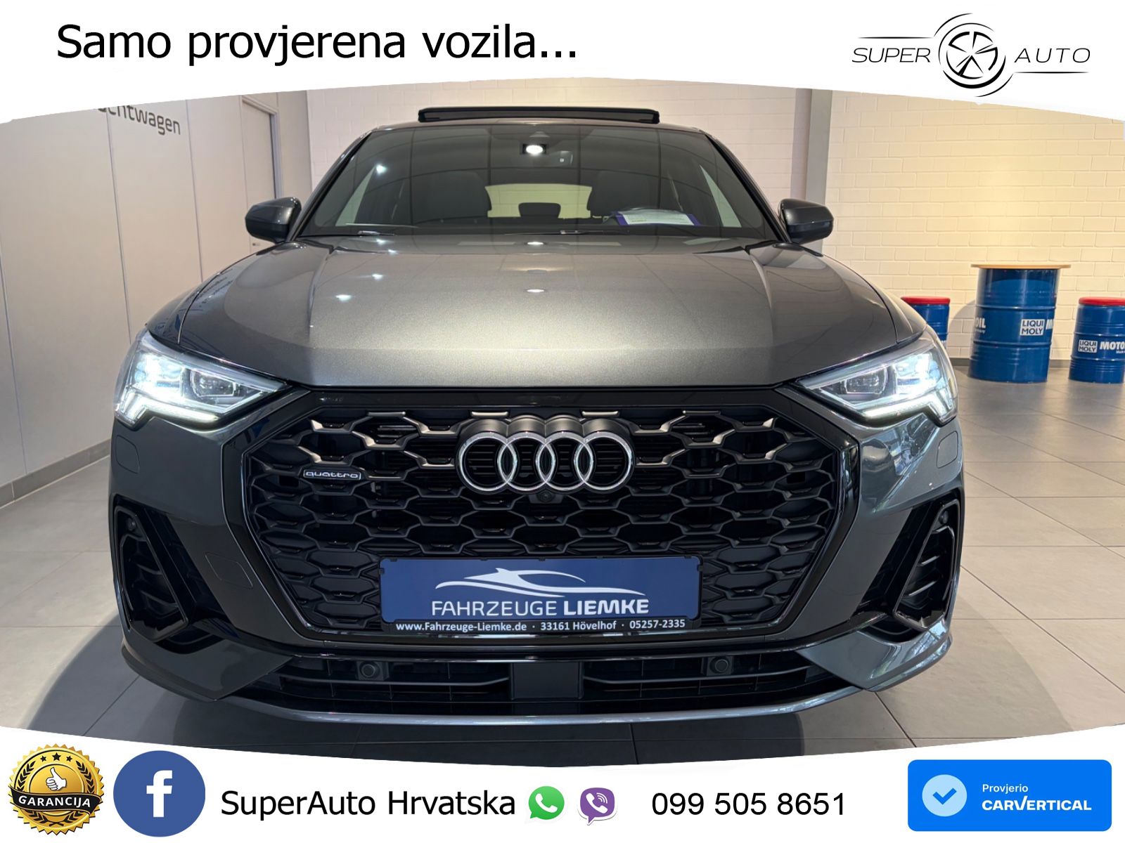 Audi Q3 II Sportback 45 TFSI (230 KS) quattro S tronic S line LED+GR SJED+ACC