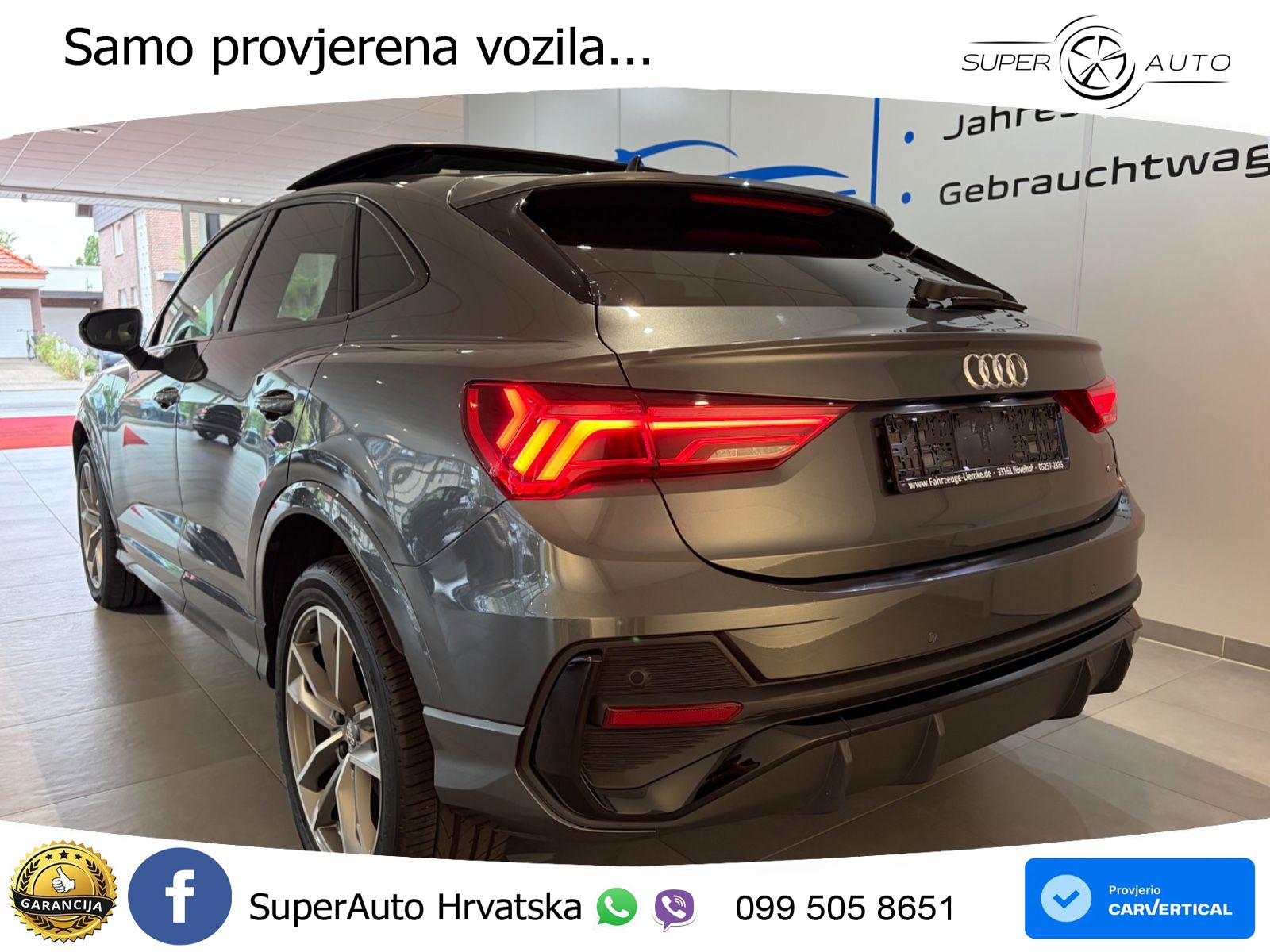 Audi Q3 II Sportback 45 TFSI (230 KS) quattro S tronic S line LED+GR SJED+ACC