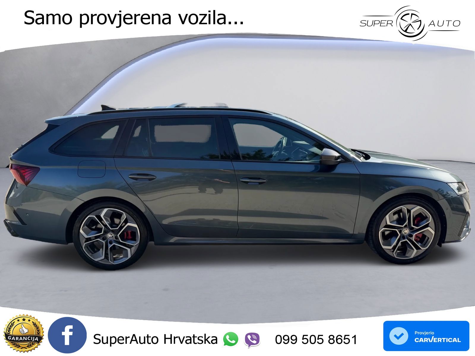 Škoda Octavia Combi RS 2.0 TSI (245 KS) LED+GR SJED+ACC