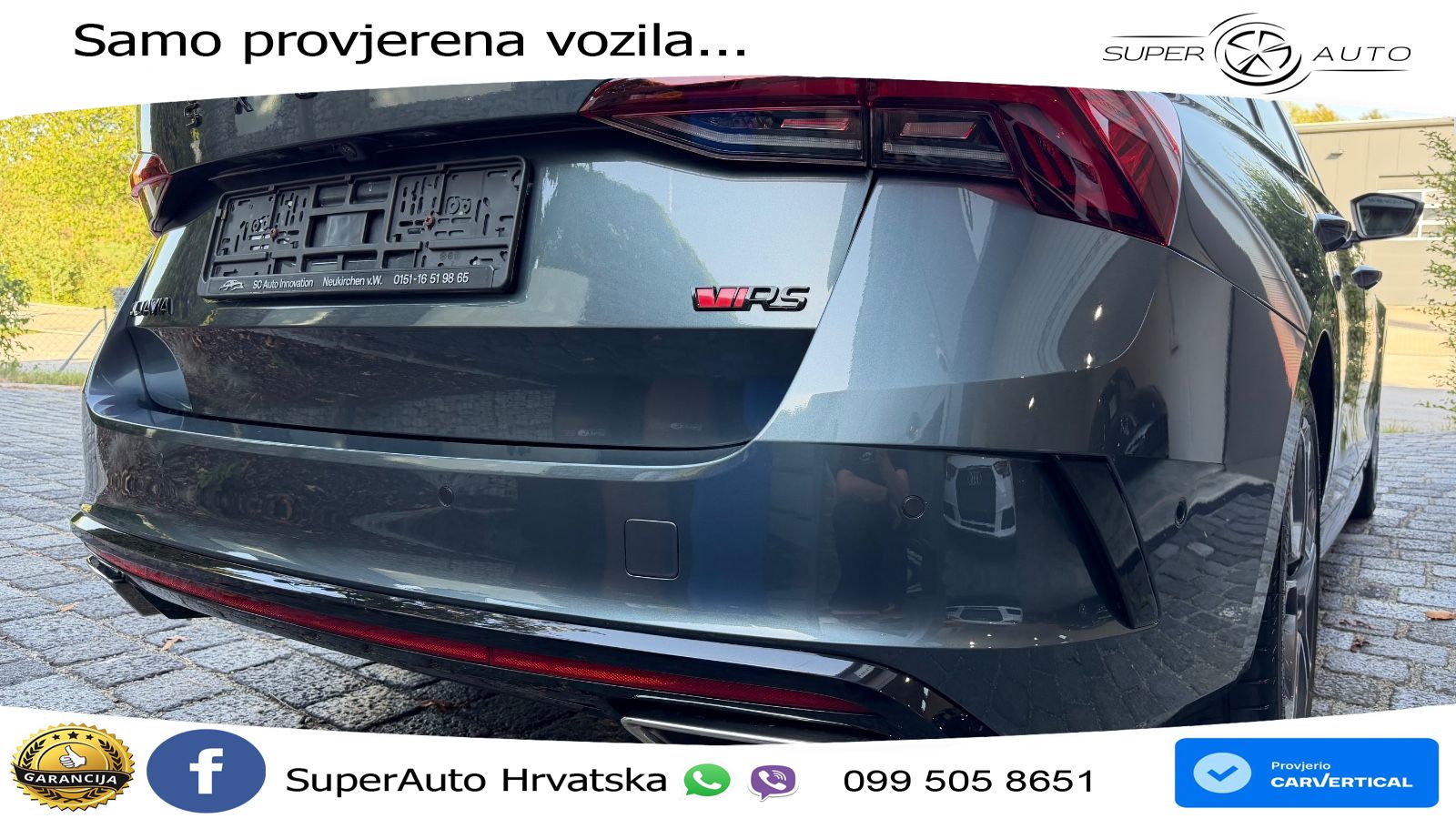 Škoda Octavia Combi RS 2.0 TSI (245 KS) LED+GR SJED+ACC