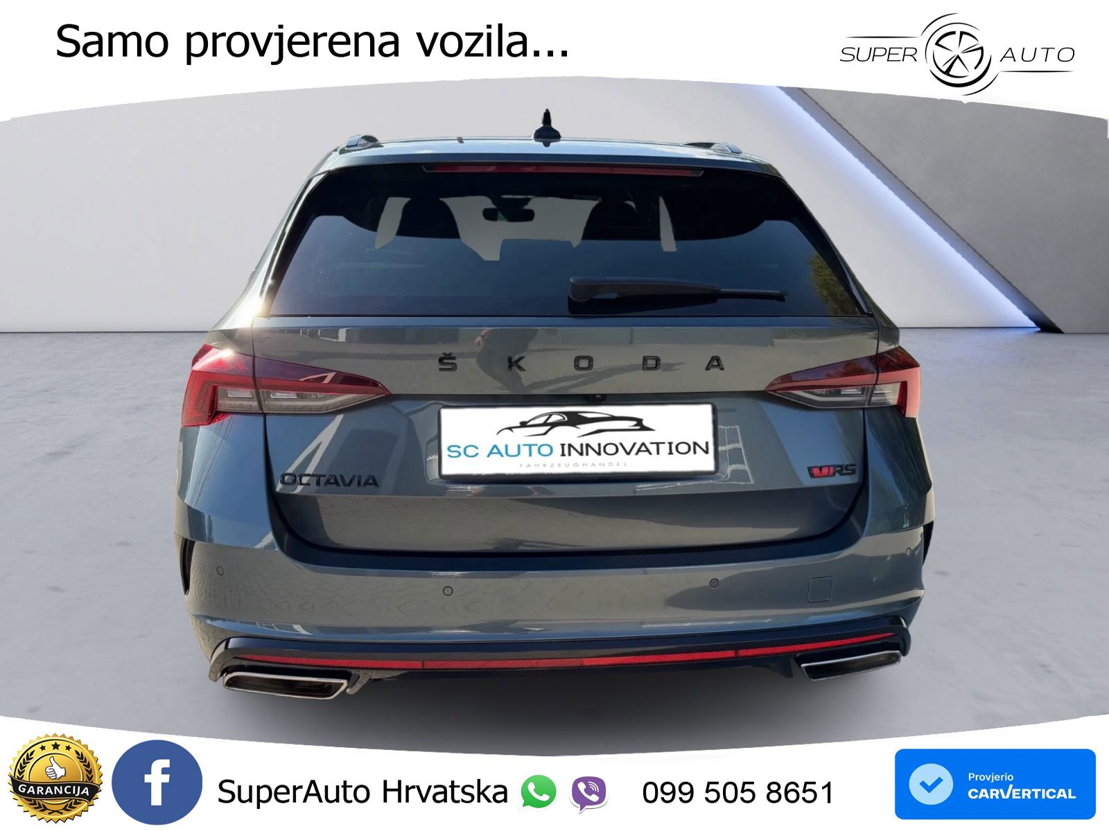 Škoda Octavia Combi RS 2.0 TSI (245 KS) LED+GR SJED+ACC