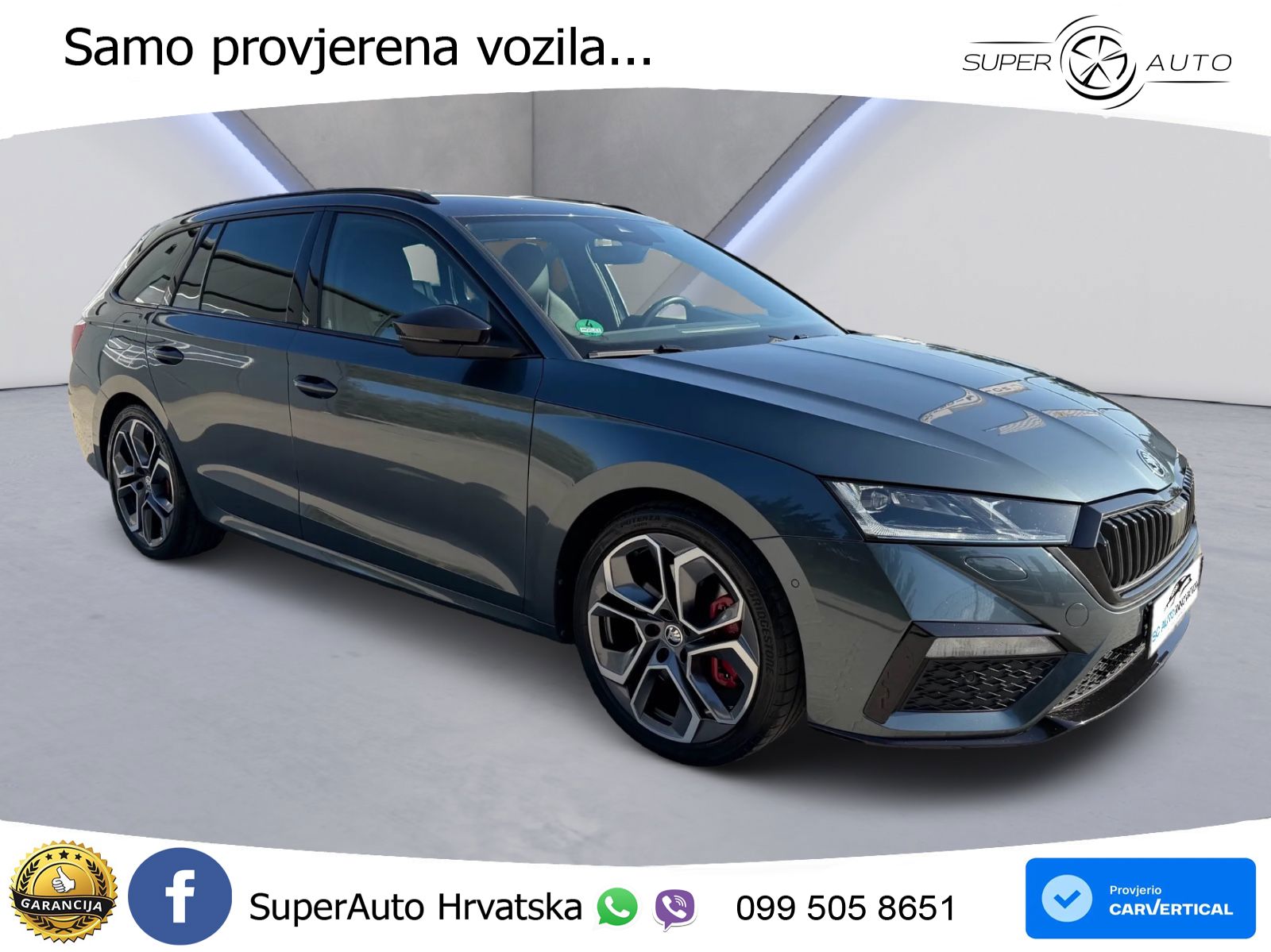 Škoda Octavia Combi RS 2.0 TSI (245 KS) LED+GR SJED+ACC