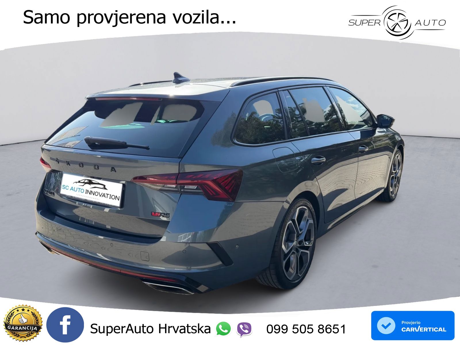 Škoda Octavia Combi RS 2.0 TSI (245 KS) LED+GR SJED+ACC