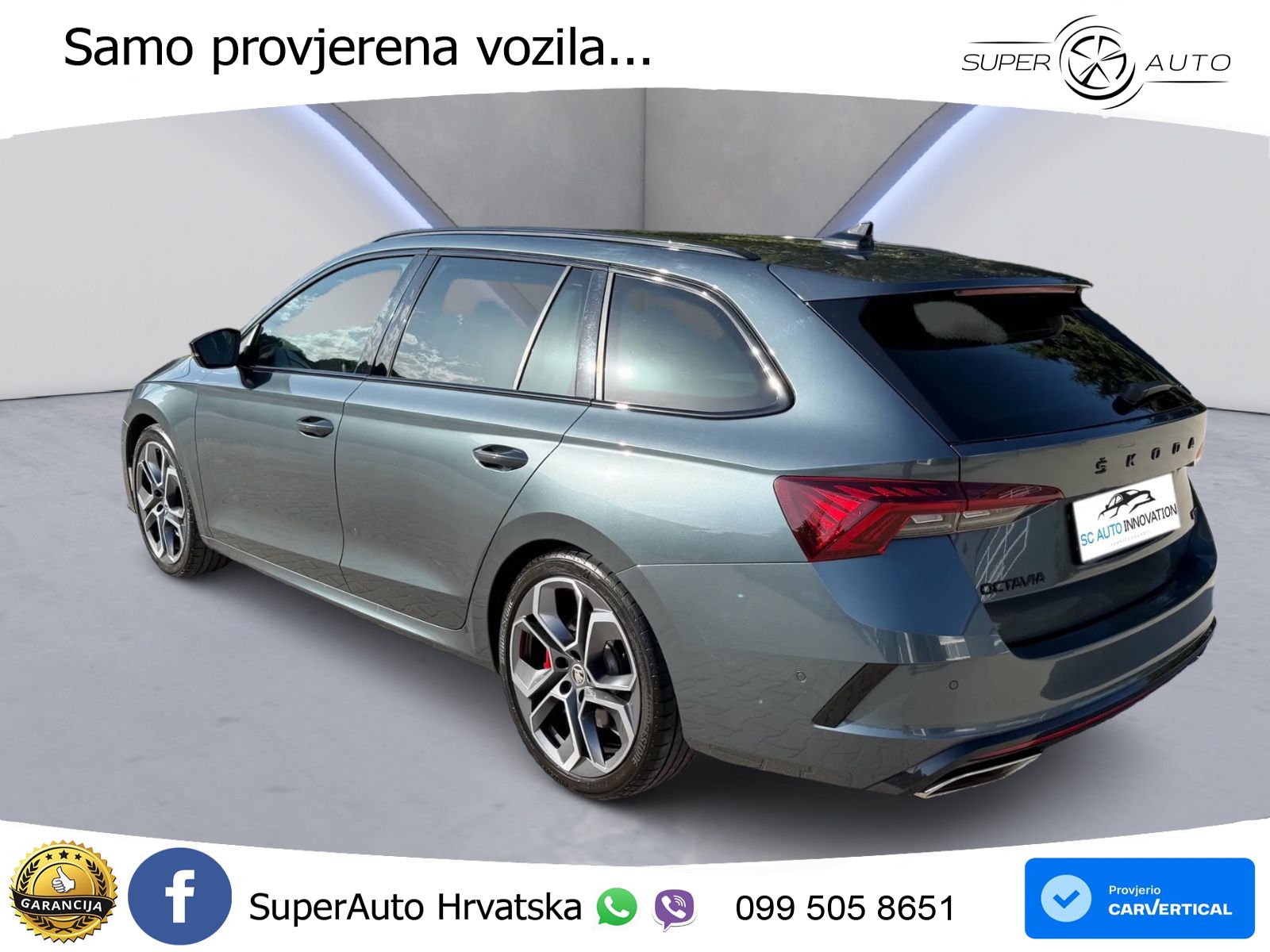 Škoda Octavia Combi RS 2.0 TSI (245 KS) LED+GR SJED+ACC