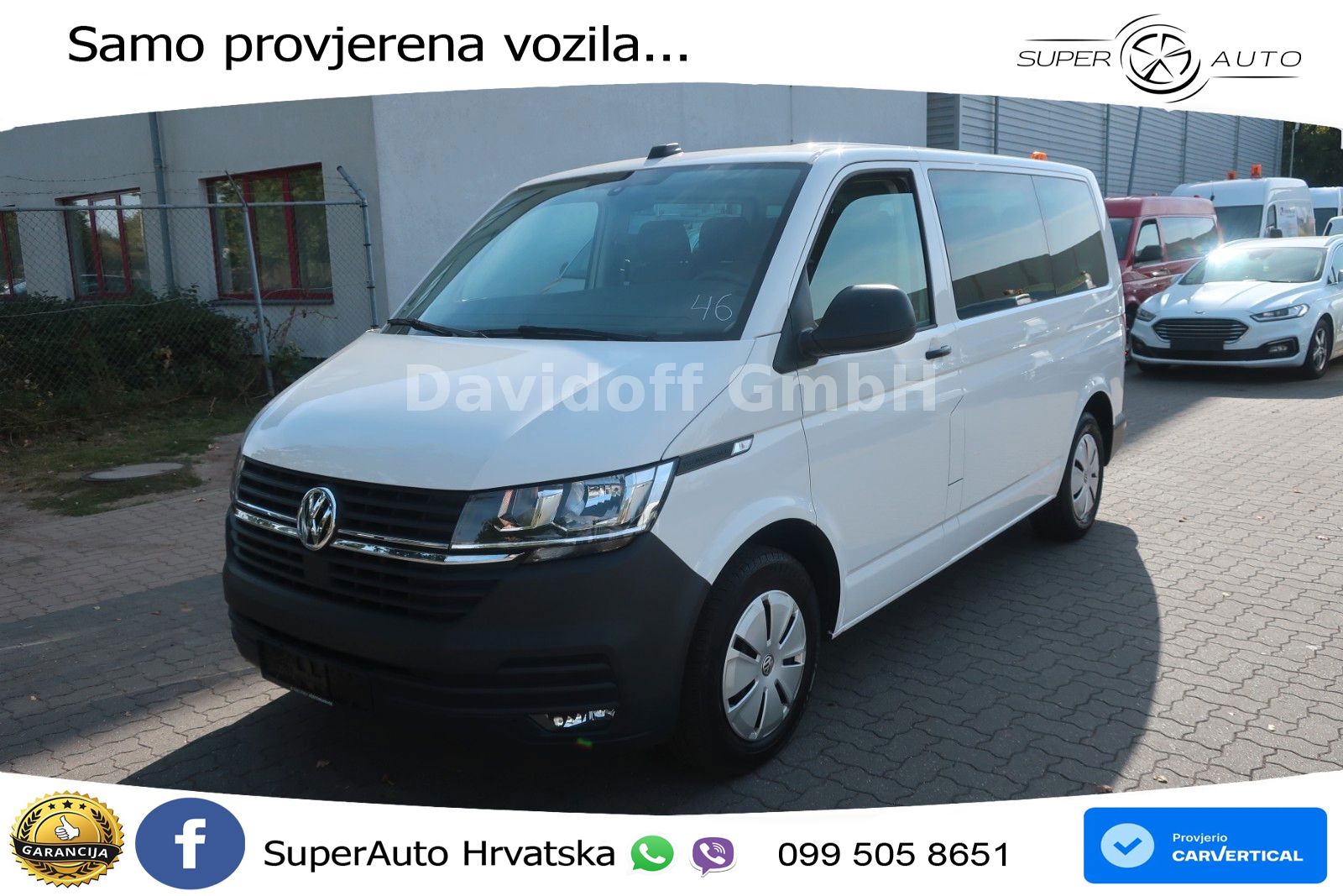 Volkswagen T6.1 Transporter / 9 Sitze / Klima / FN:46 110 KS