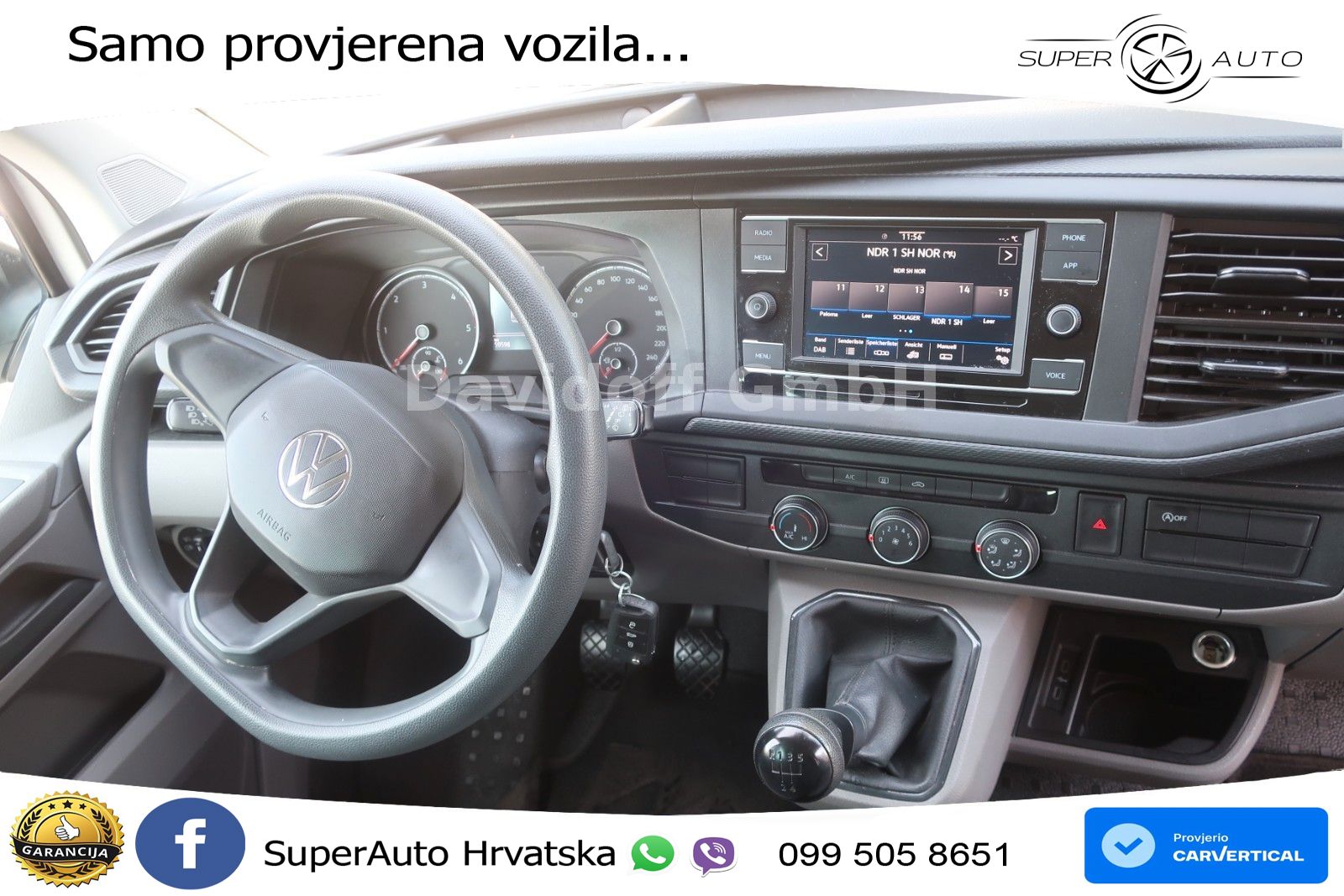 Volkswagen T6.1 Transporter / 9 Sitze / Klima / FN:46 110 KS