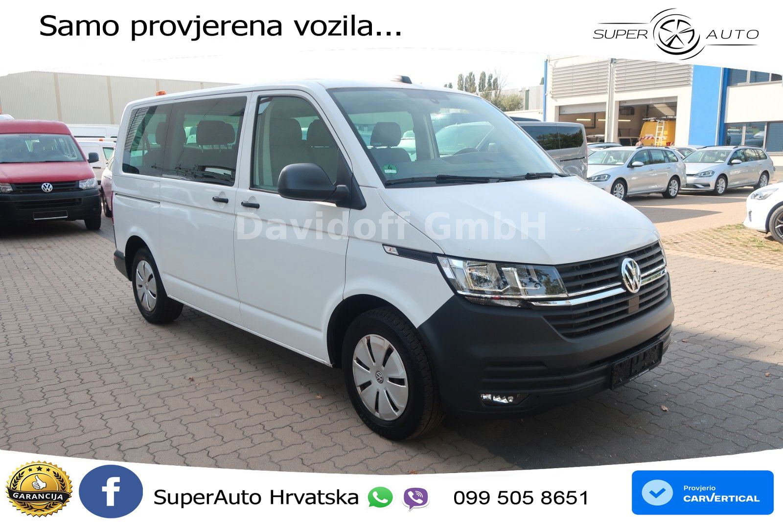 Volkswagen T6.1 Transporter / 9 Sitze / Klima / FN:46 110 KS