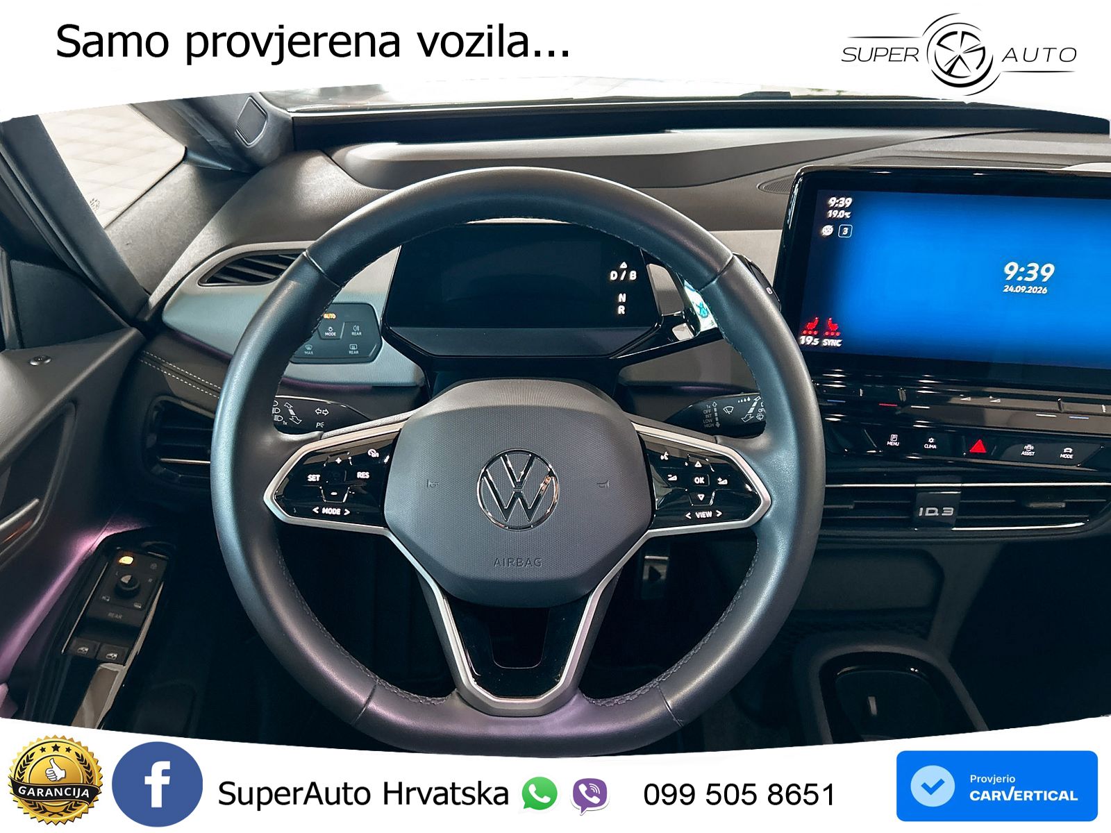 Volkswagen ID.3 Pro 62 kWh (204 KS) LED+GR SJED+ACC