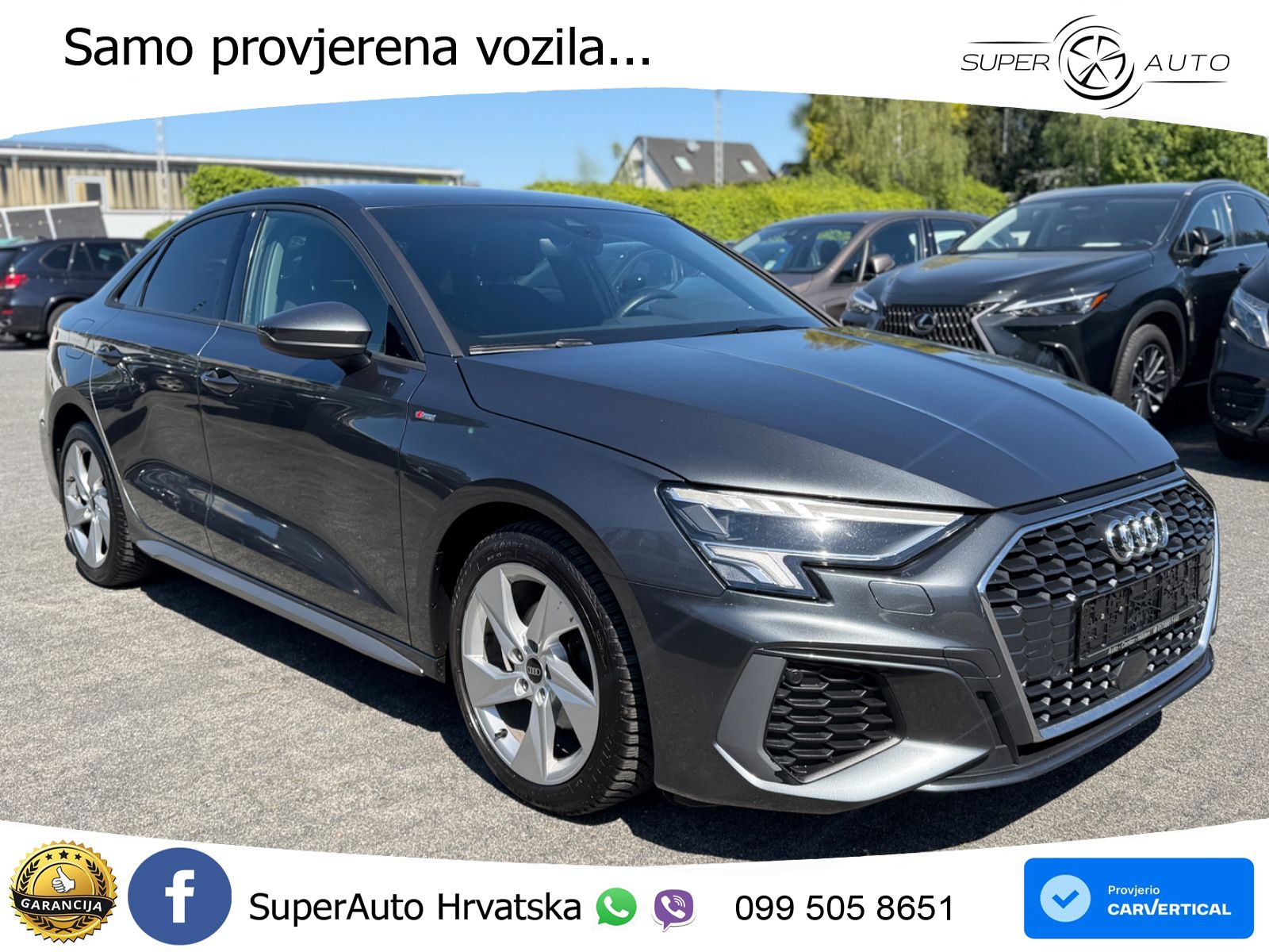 Audi A3 Limuzina 35 TDI (150 KS) S tronic S line LED+GR SJED+ACC