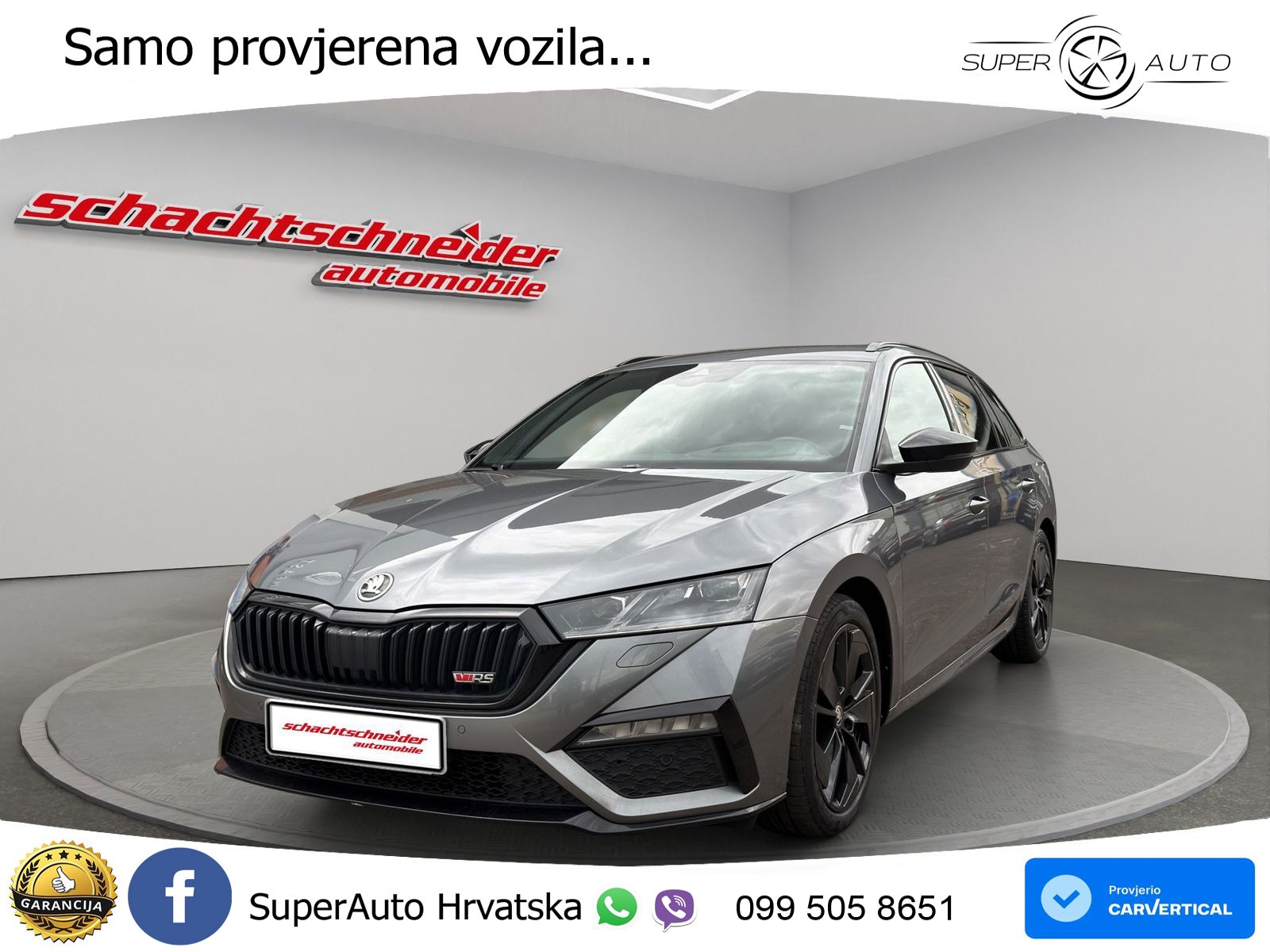 Škoda Octavia Combi RS 2.0 TDI (200 KS) DSG LED+GR SJED+ACC