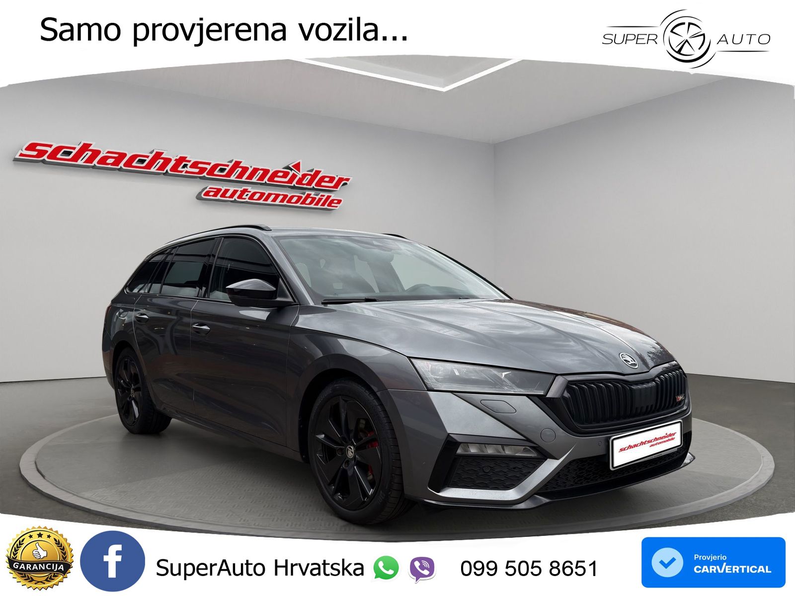 Škoda Octavia Combi RS 2.0 TDI (200 KS) DSG LED+GR SJED+ACC