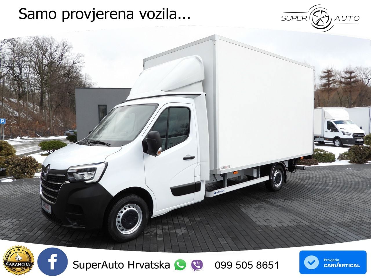 Renault MASTER KOFFER AUFZUG 8 PALETTEN TEMPOMAT 165 KS