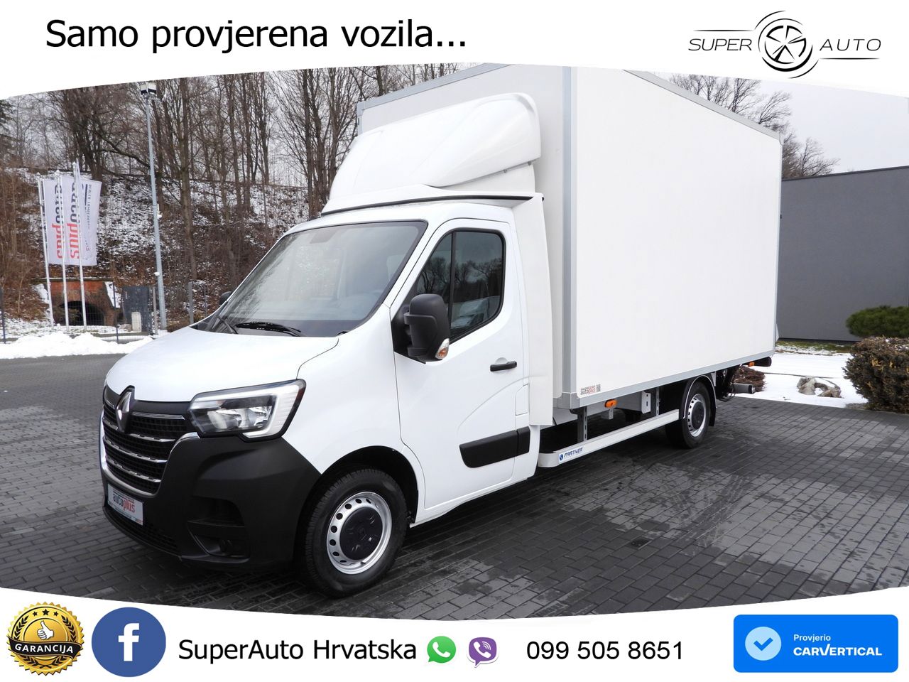 Renault MASTER KOFFER AUFZUG 8 PALETTEN TEMPOMAT 165 KS