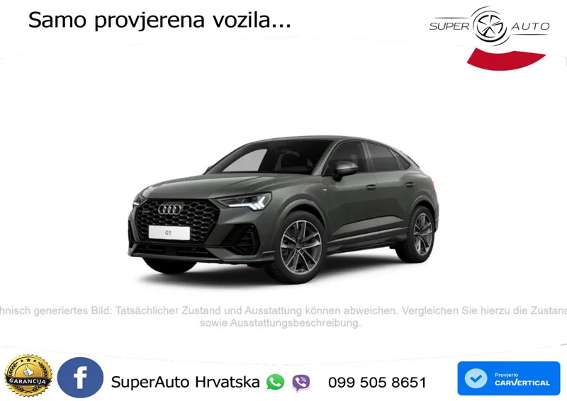 Audi Q3 Sportback 40 TDI (200 KS) quattro S tronic S line