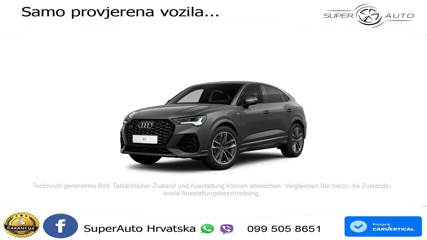 Audi Q3 Sportback 40 TDI (200 KS) quattro S tronic S line