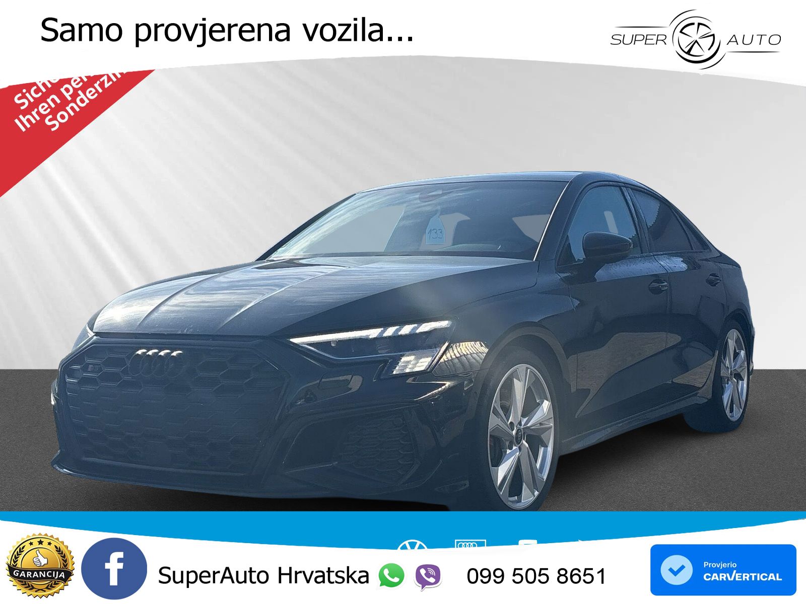 Audi S3 Limuzina 2.0 TFSI (310 KS) quattro S tronic MATRIX+GR SJED+KAM