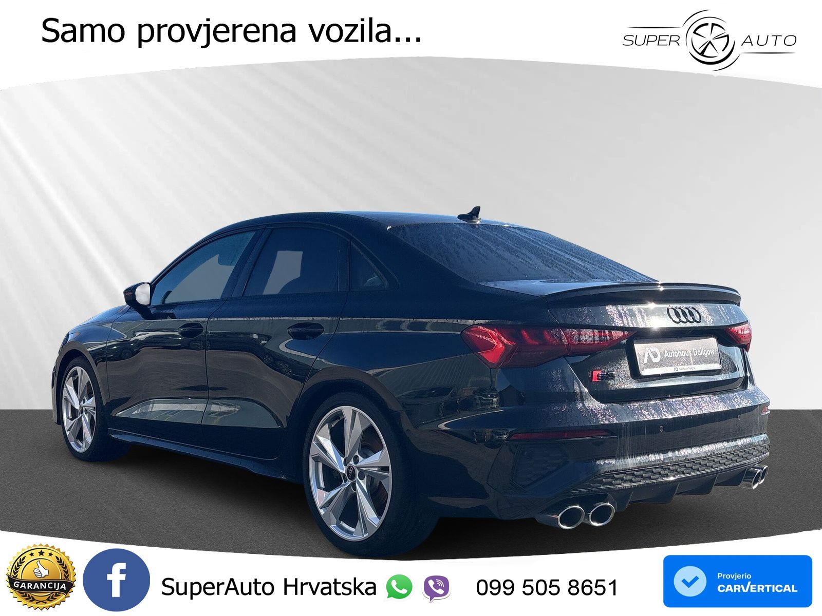 Audi S3 Limuzina 2.0 TFSI (310 KS) quattro S tronic MATRIX+GR SJED+KAM