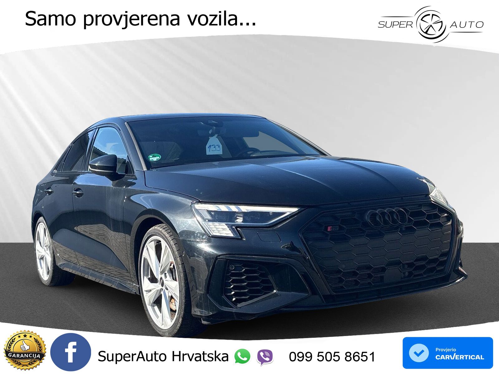 Audi S3 Limuzina 2.0 TFSI (310 KS) quattro S tronic MATRIX+GR SJED+KAM