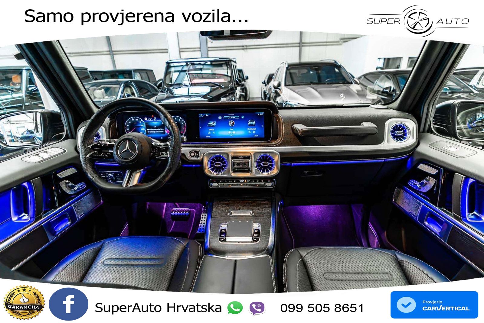 Mercedes G 500 Long (449 KS) 4MATIC 9G-TRONIC AMG ZRAČNI+ACC+4xGR SJED+360