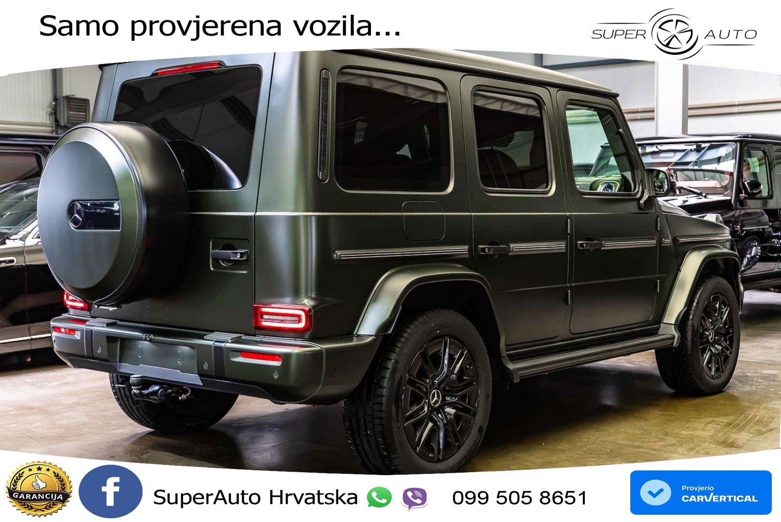 Mercedes G 500 Long (449 KS) 4MATIC 9G-TRONIC AMG ZRAČNI+ACC+4xGR SJED+360