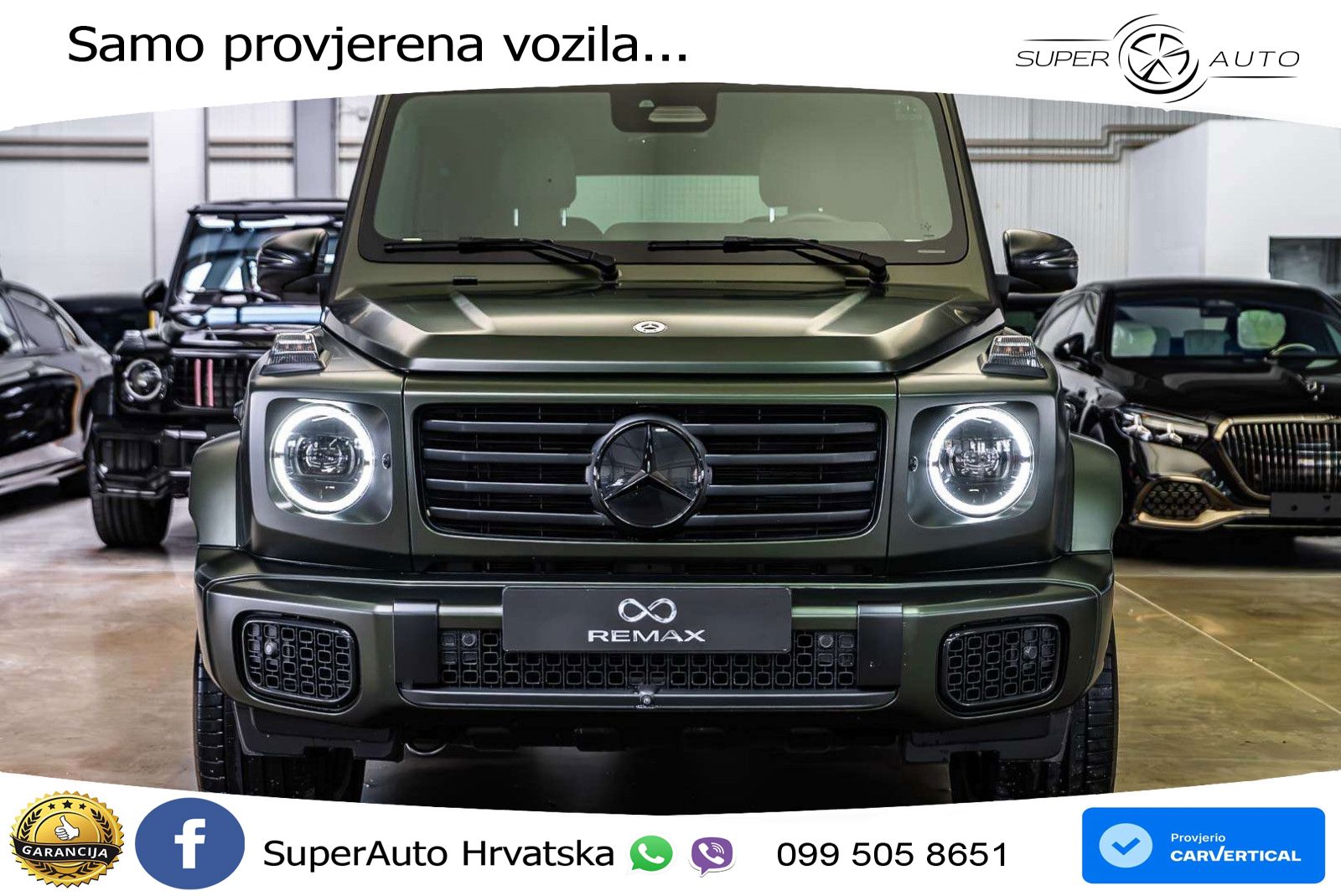 Mercedes G 500 Long (449 KS) 4MATIC 9G-TRONIC AMG ZRAČNI+ACC+4xGR SJED+360