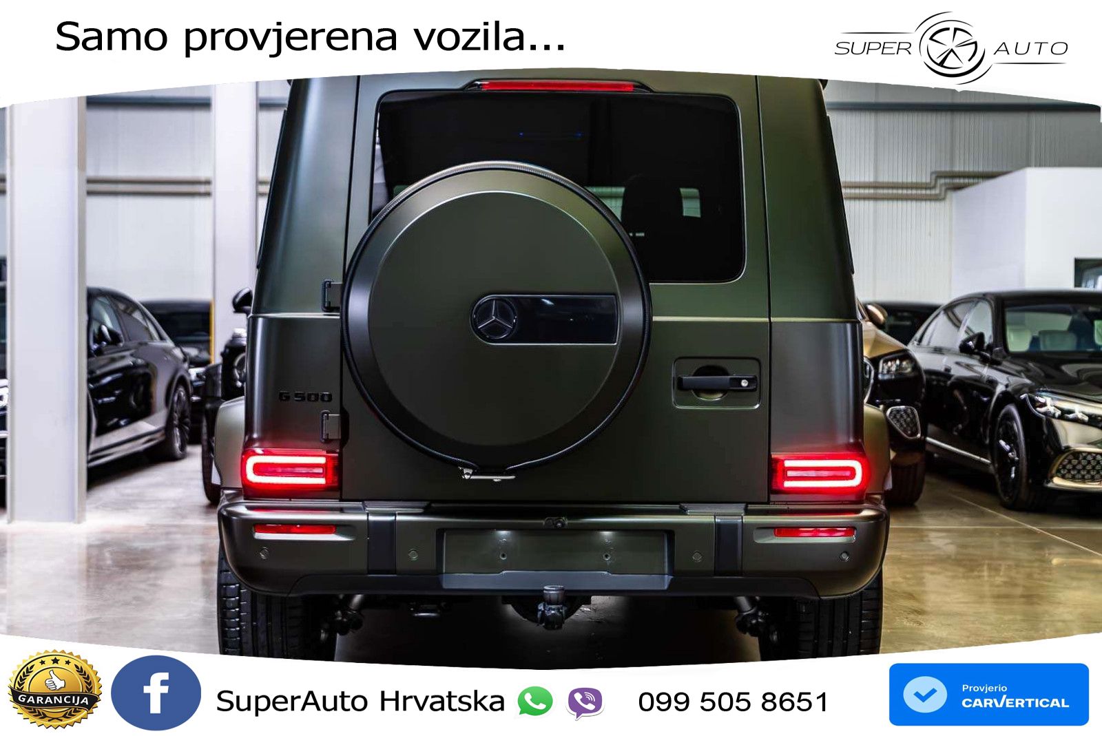 Mercedes G 500 Long (449 KS) 4MATIC 9G-TRONIC AMG ZRAČNI+ACC+4xGR SJED+360