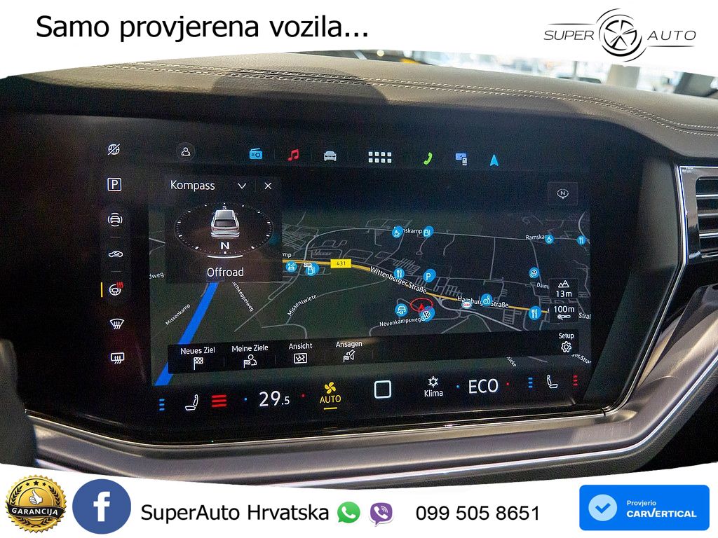 Volkswagen Touareg 3.0 V6 TDI (286 KS) 4MOTION Tiptronic ZRAČNI+ACC+GR SJED+KAM+PANO