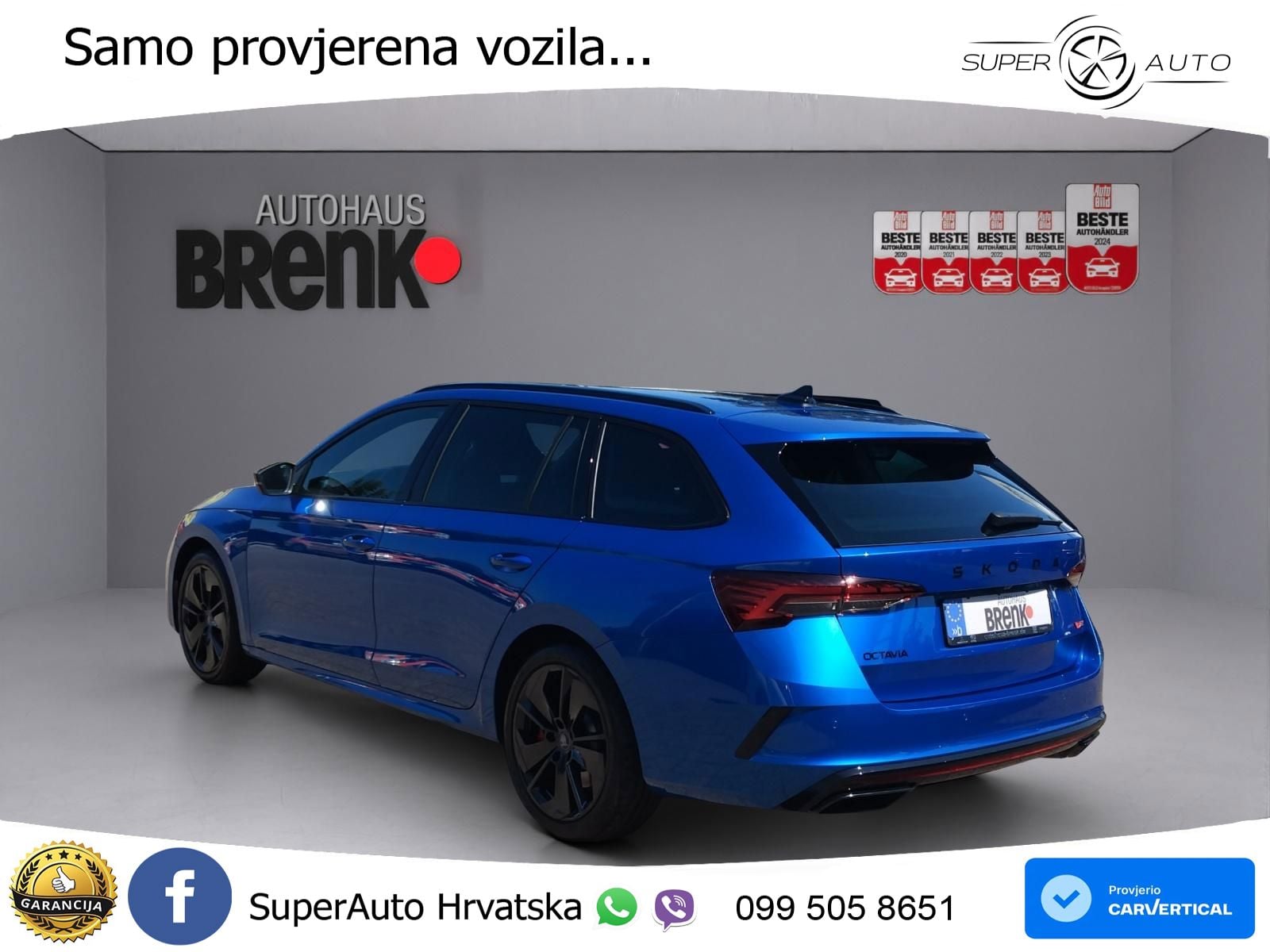 Škoda Octavia Combi RS 2.0 TSI (265 KS) DSG LED+GR SJED+ACC