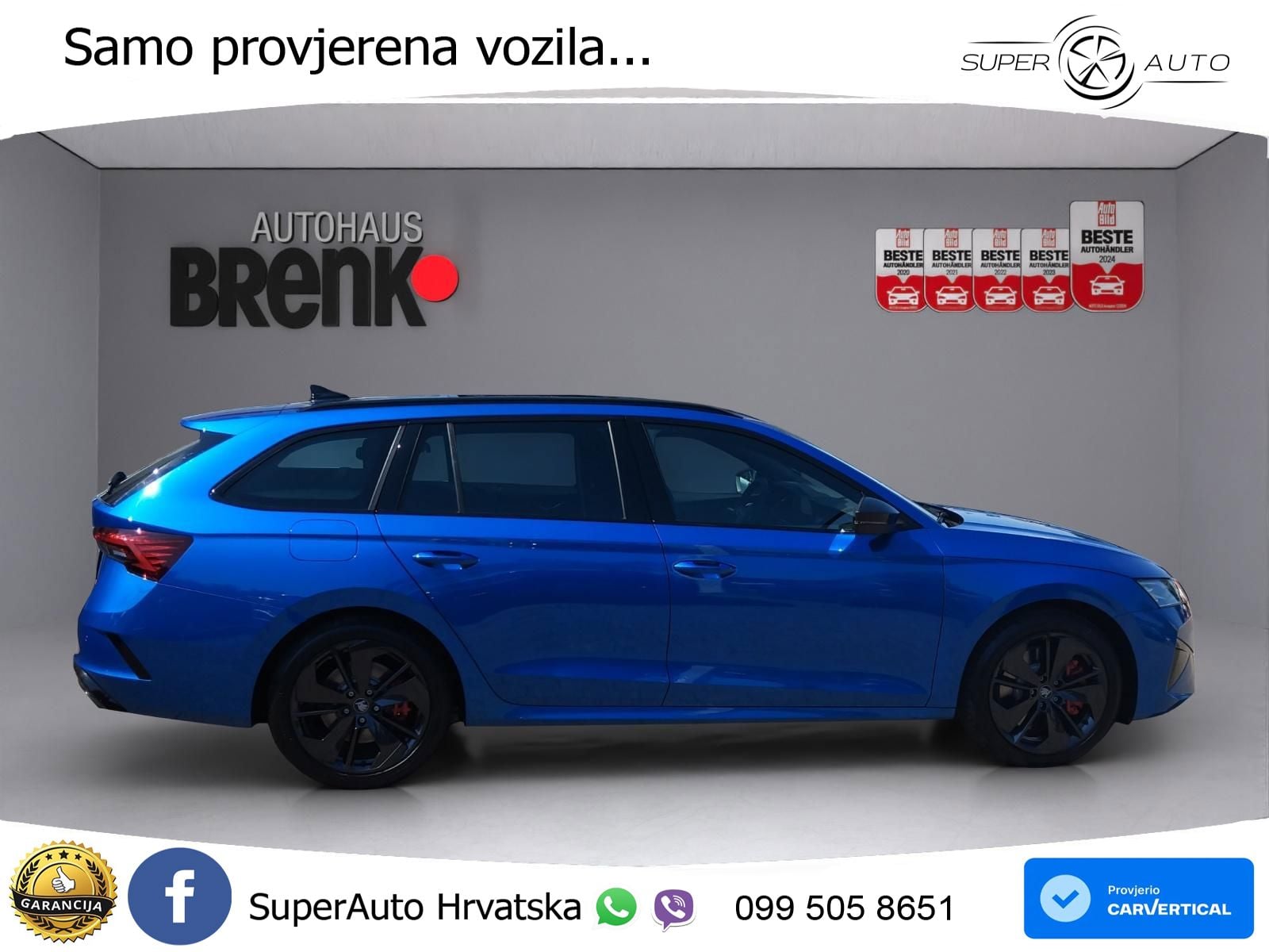 Škoda Octavia Combi RS 2.0 TSI (265 KS) DSG LED+GR SJED+ACC