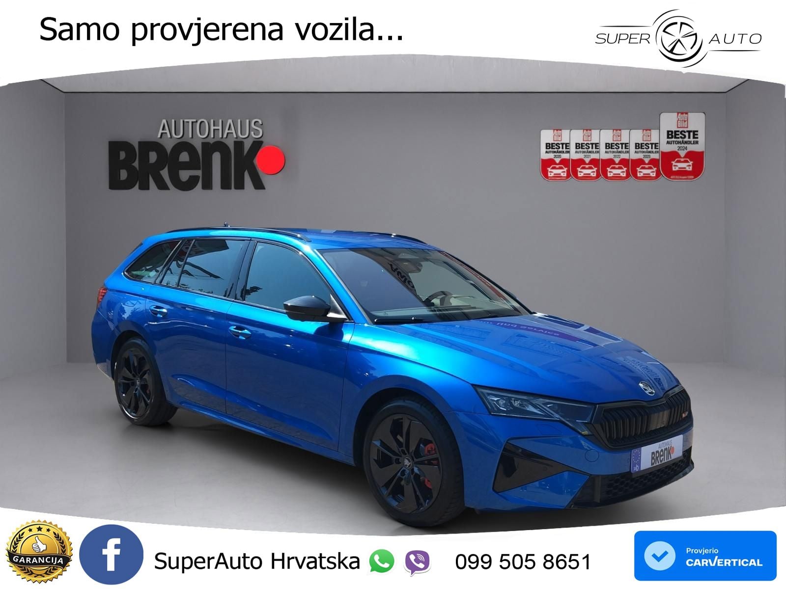 Škoda Octavia Combi RS 2.0 TSI (265 KS) DSG LED+GR SJED+ACC