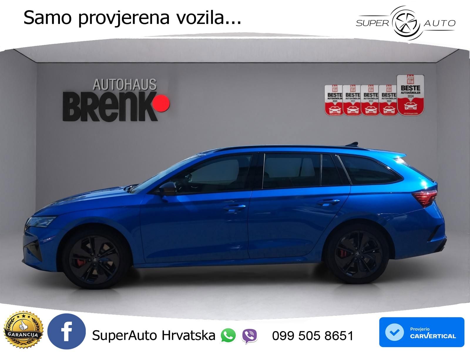 Škoda Octavia Combi RS 2.0 TSI (265 KS) DSG LED+GR SJED+ACC