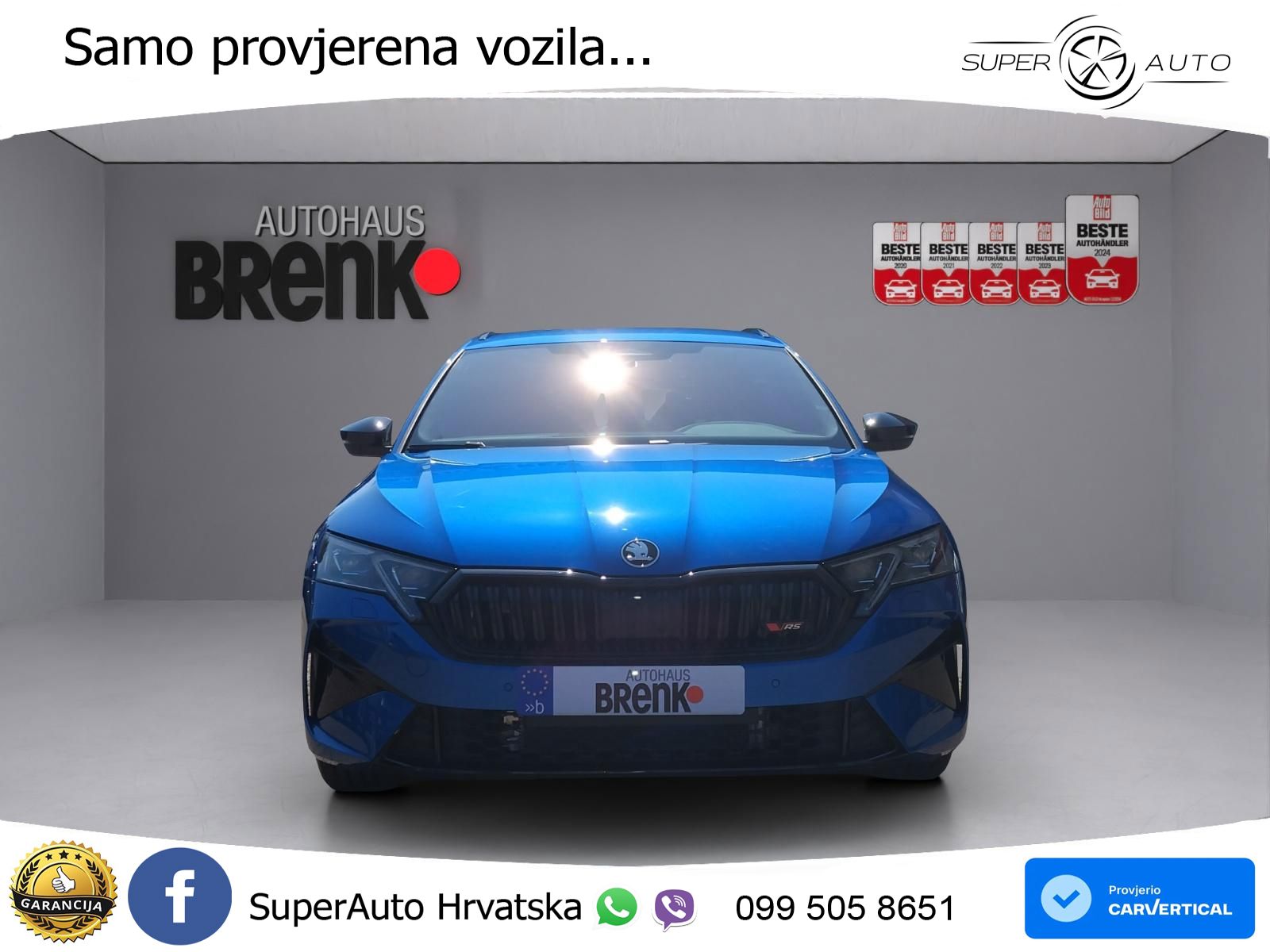 Škoda Octavia Combi RS 2.0 TSI (265 KS) DSG LED+GR SJED+ACC