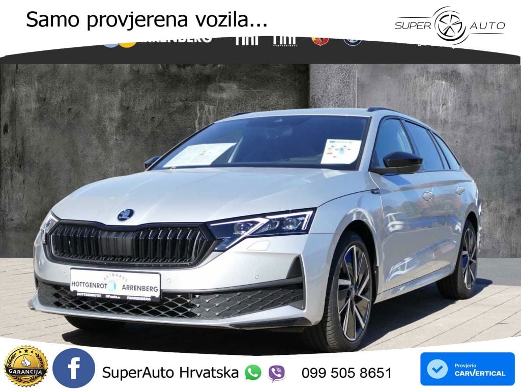 Škoda Octavia Combi 2.0 TDI (150 KS) DSG SportLine MATRIX+GR SJED+KAM
