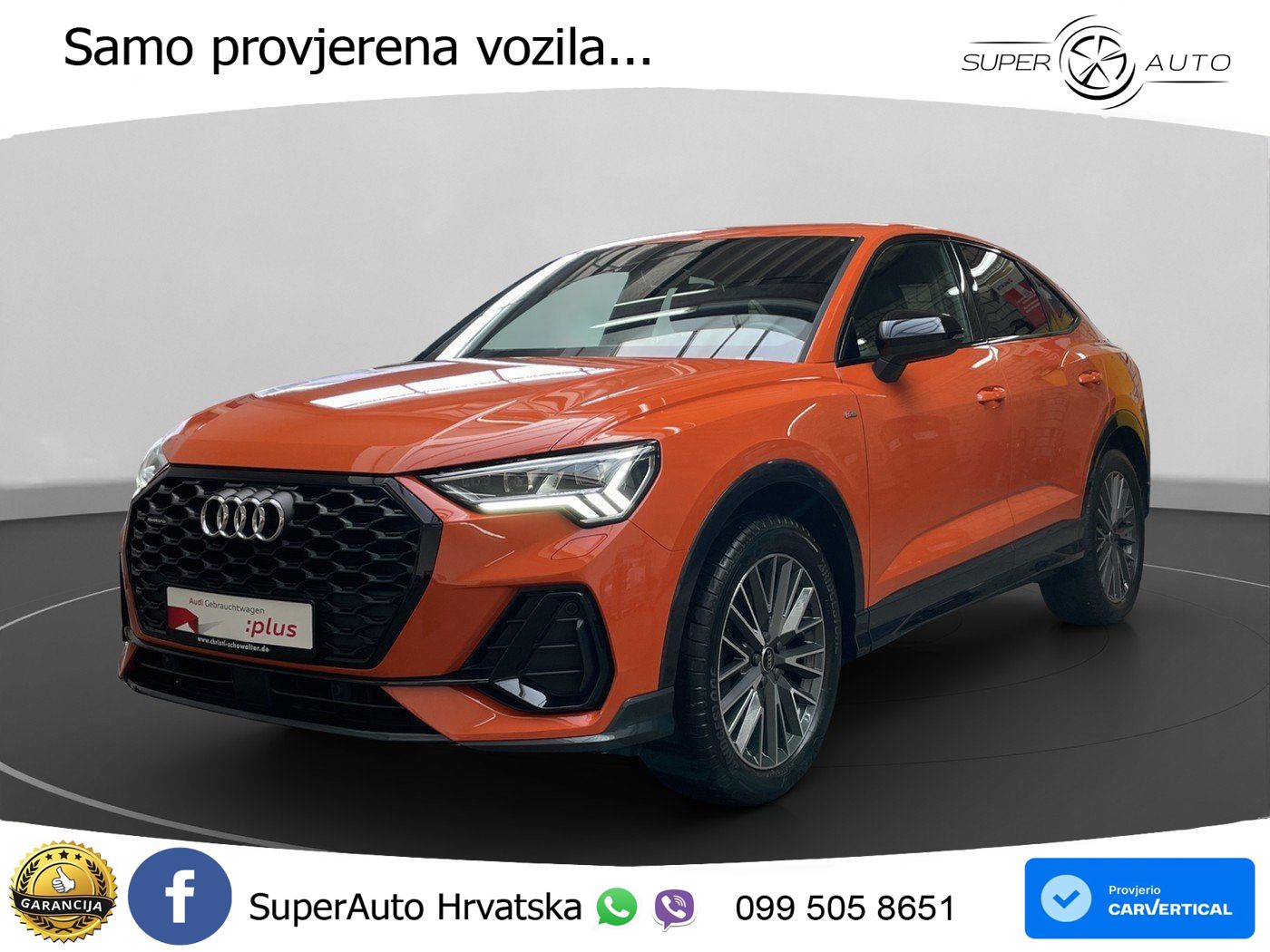 Audi Q3 II Sportback 40 TFSI (190 KS) quattro S tronic S line MATRIX+GR SJED+KAM